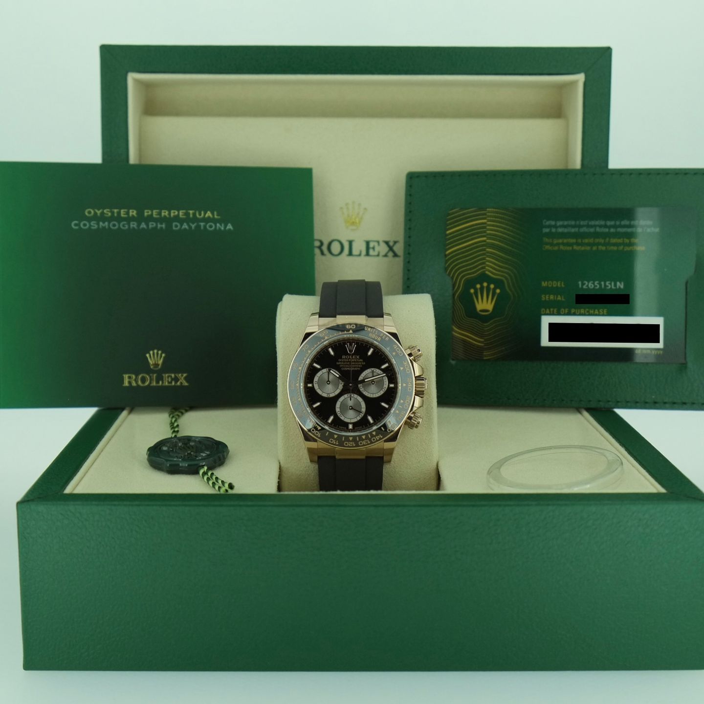 Rolex Daytona 126515LN (2025) - Black dial 40 mm Rose Gold case (4/6)