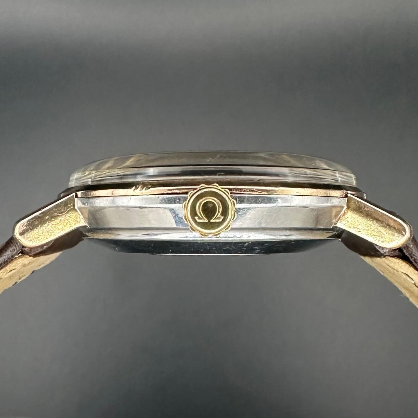 Omega Seamaster DeVille 14910 (1963) - White dial 34 mm Rose Gold case (6/8)