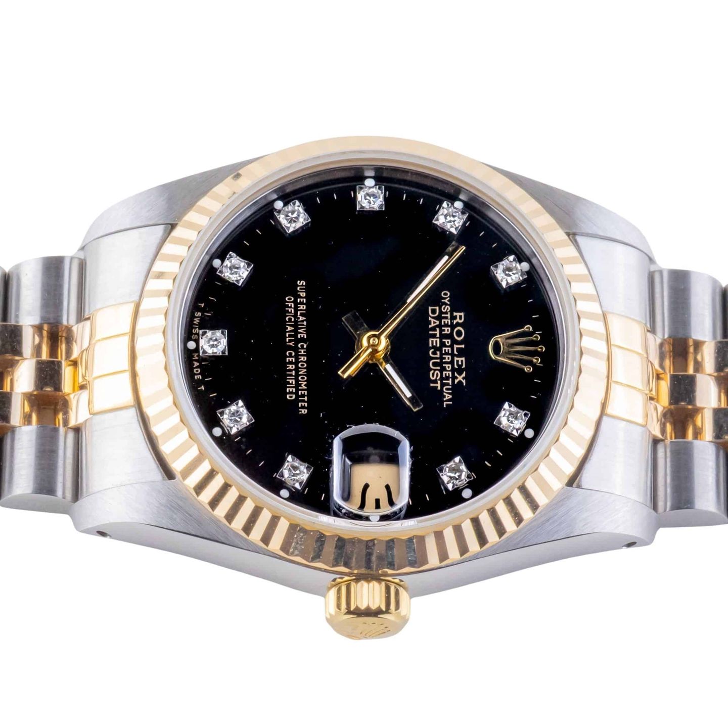 Rolex Datejust 31 68273 (1988) - Black dial 31 mm Gold/Steel case (6/8)