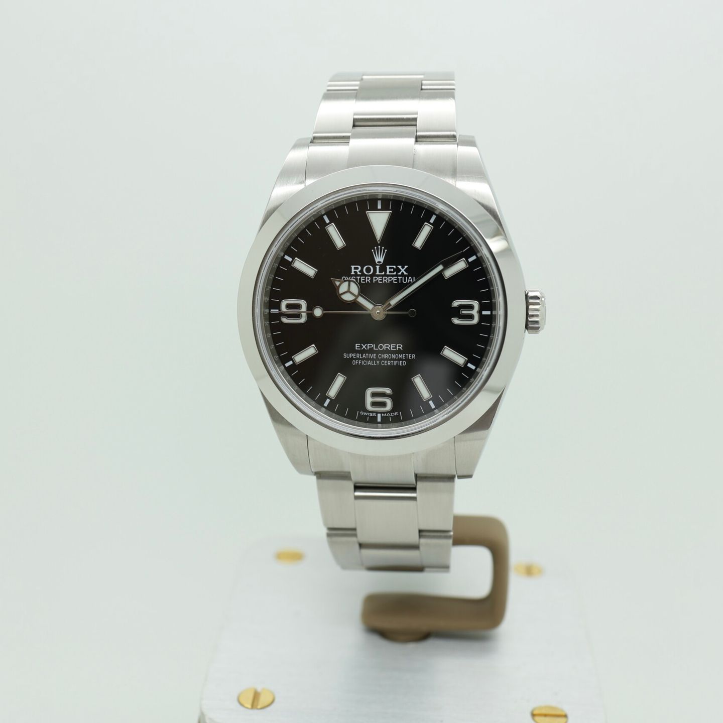 Rolex Explorer 214270 (2019) - Zwart wijzerplaat 39mm Staal (5/8)