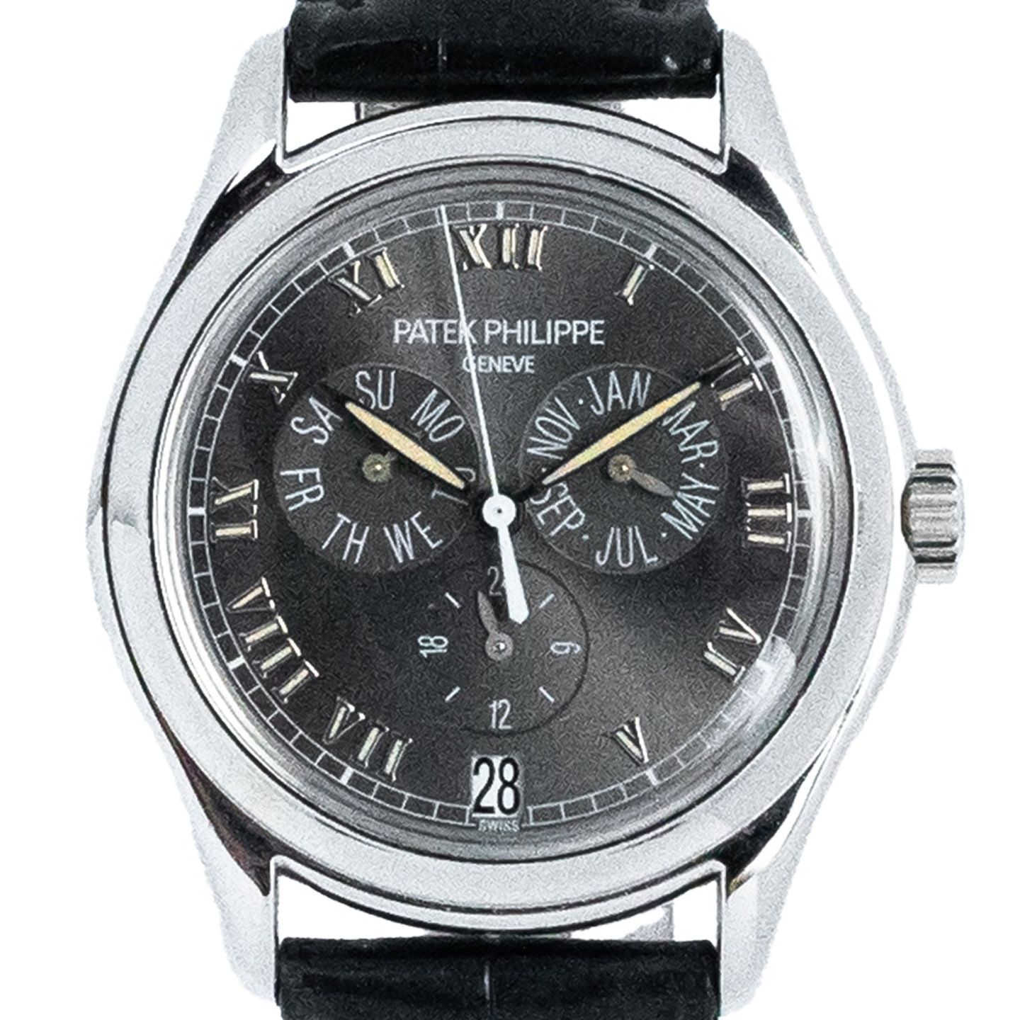 Patek Philippe Annual Calendar 5035P (Unknown (random serial)) - Black dial 38 mm Platinum case (2/4)