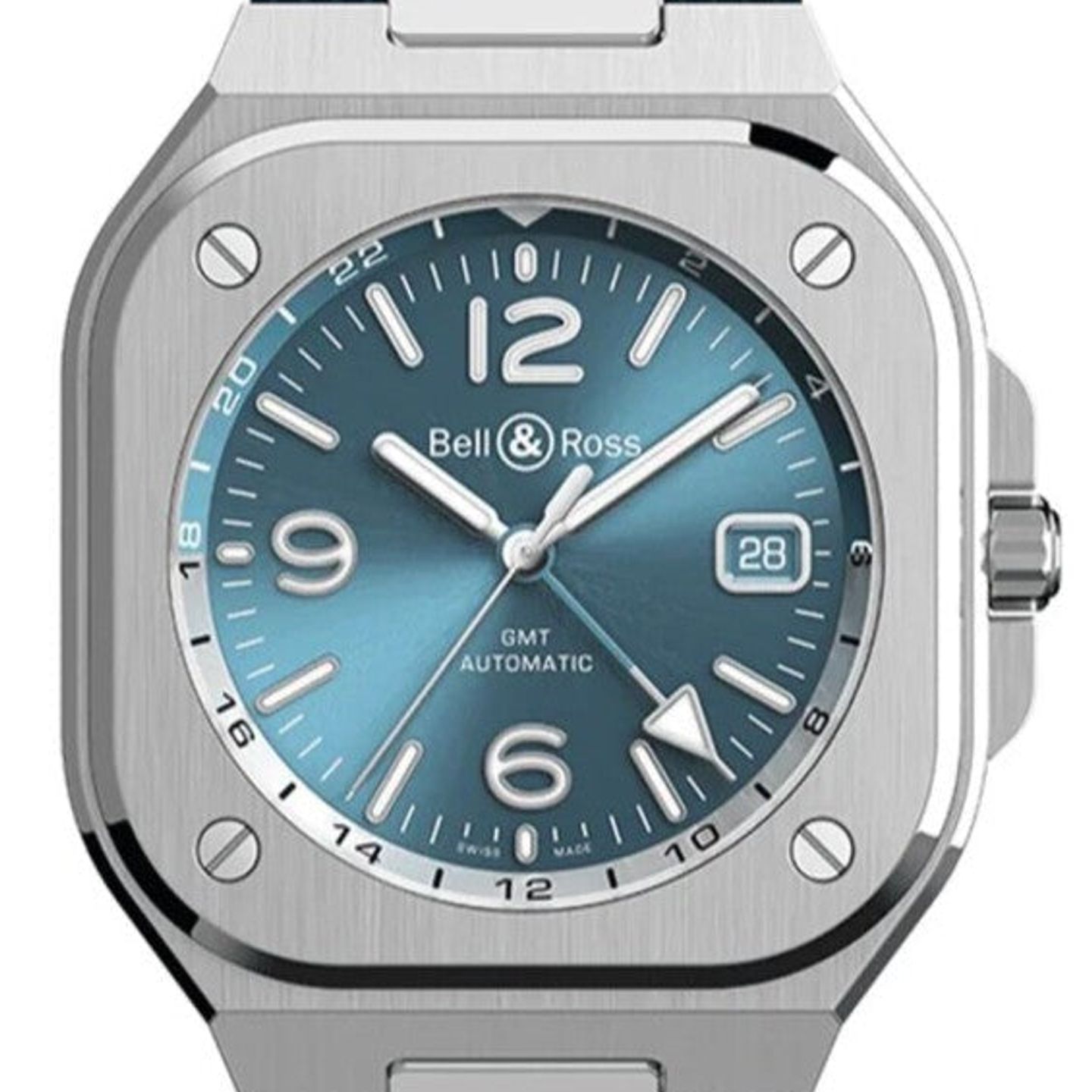 Bell & Ross BR 05 BR05G-PB-ST/SRB (2026) - Blue dial 42 mm Steel case (1/1)