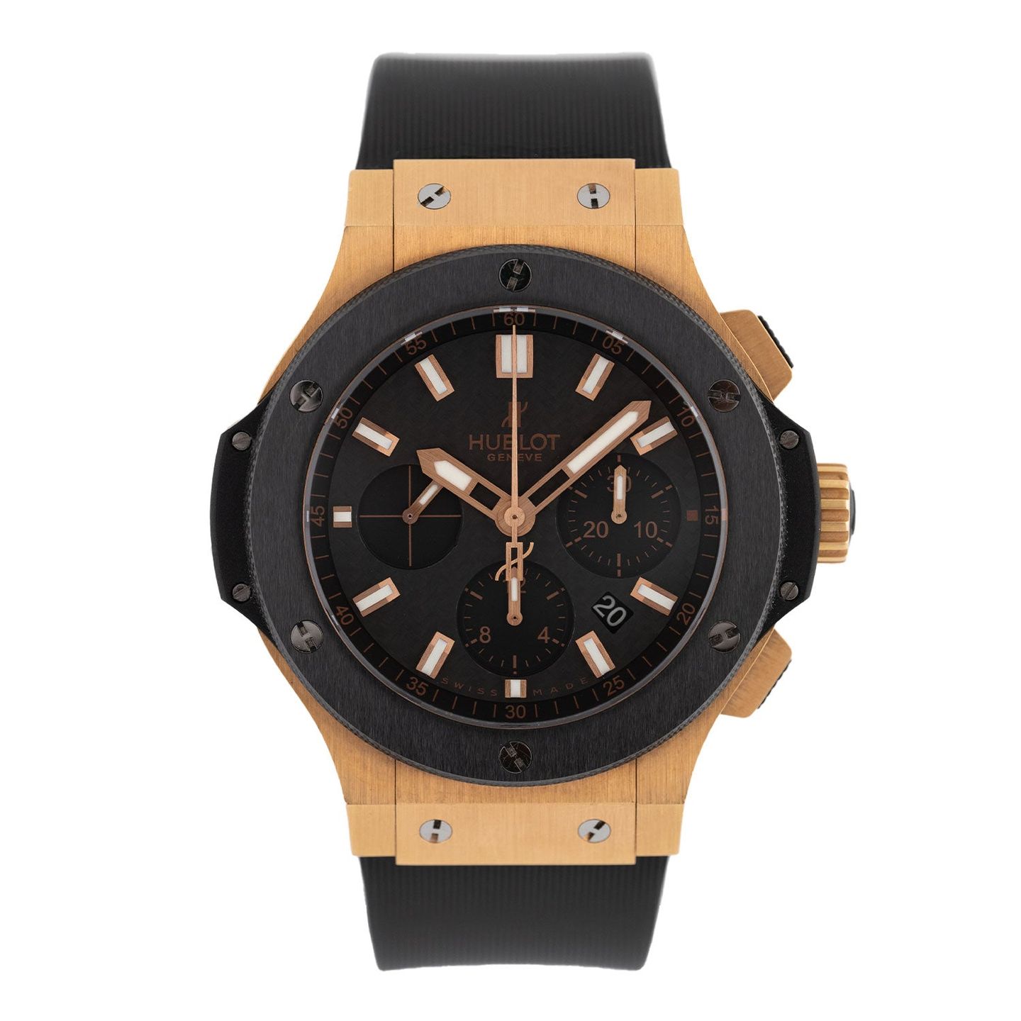 Hublot Big Bang 44 mm 301.PM.1780.RX (2019) - Zwart wijzerplaat 45mm Roségoud (1/6)