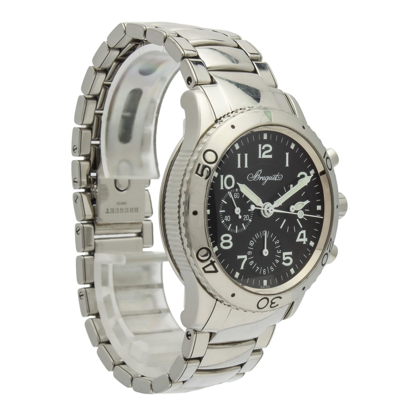 Breguet Type XX - XXI - XXII 3800 (1997) - Zwart wijzerplaat 39mm Staal (5/18)