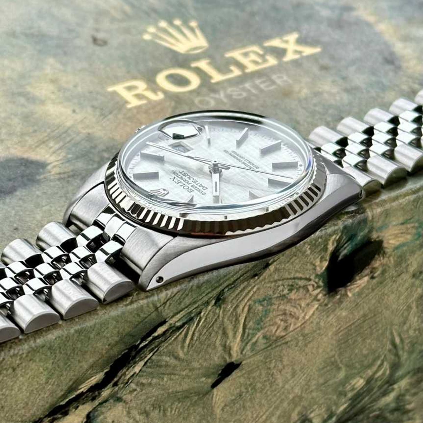 Rolex Datejust 36 16014 (1982) - Zilver wijzerplaat 36mm Staal (8/8)