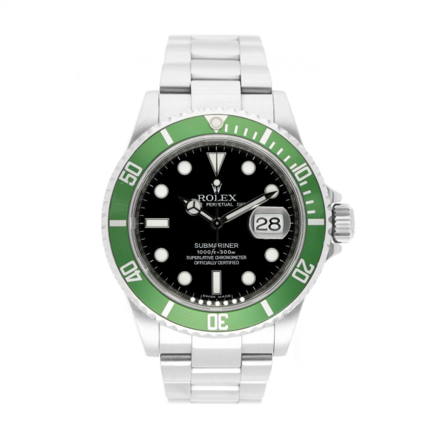 Rolex Submariner Date 16610LV (2010) - Zwart wijzerplaat 40mm Staal (1/5)