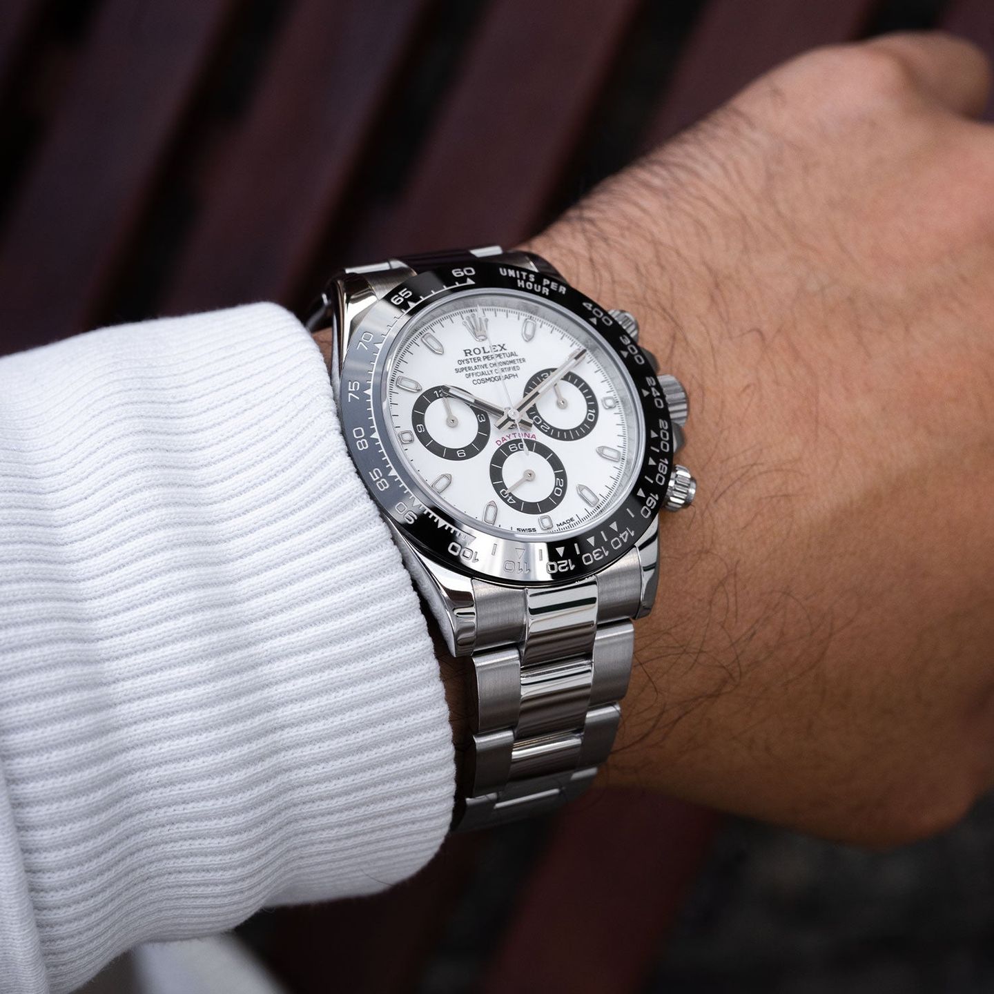 Rolex Daytona 116500LN (2017) - Wit wijzerplaat 40mm Staal (4/5)