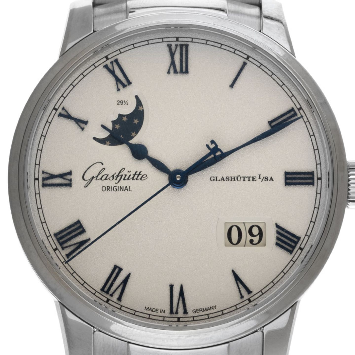 Glashütte Original Senator Panorama Date Moon Phase 1-36-24-05-02-71 (2026) - Zilver wijzerplaat 40mm Staal (1/8)