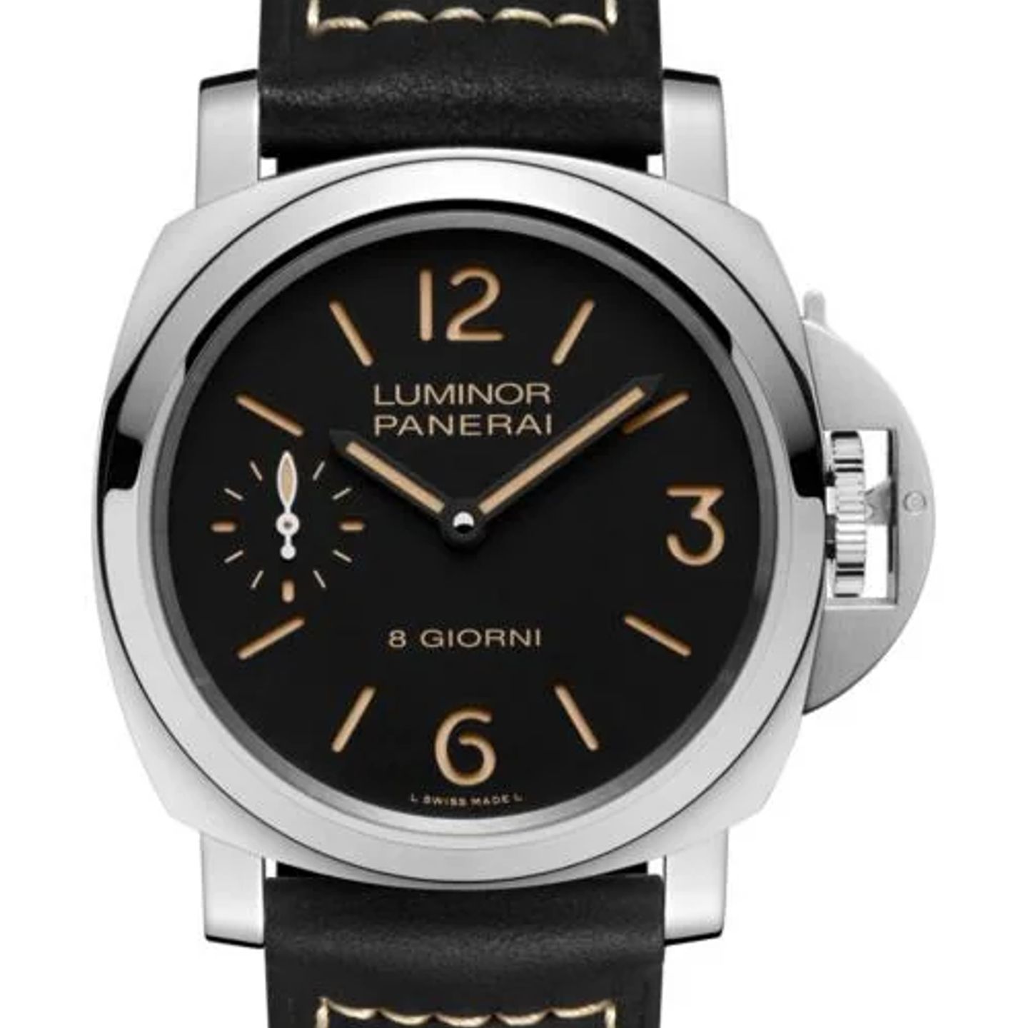 Panerai Luminor Base PAM00915 (2026) - Zwart wijzerplaat 44mm Staal (1/1)