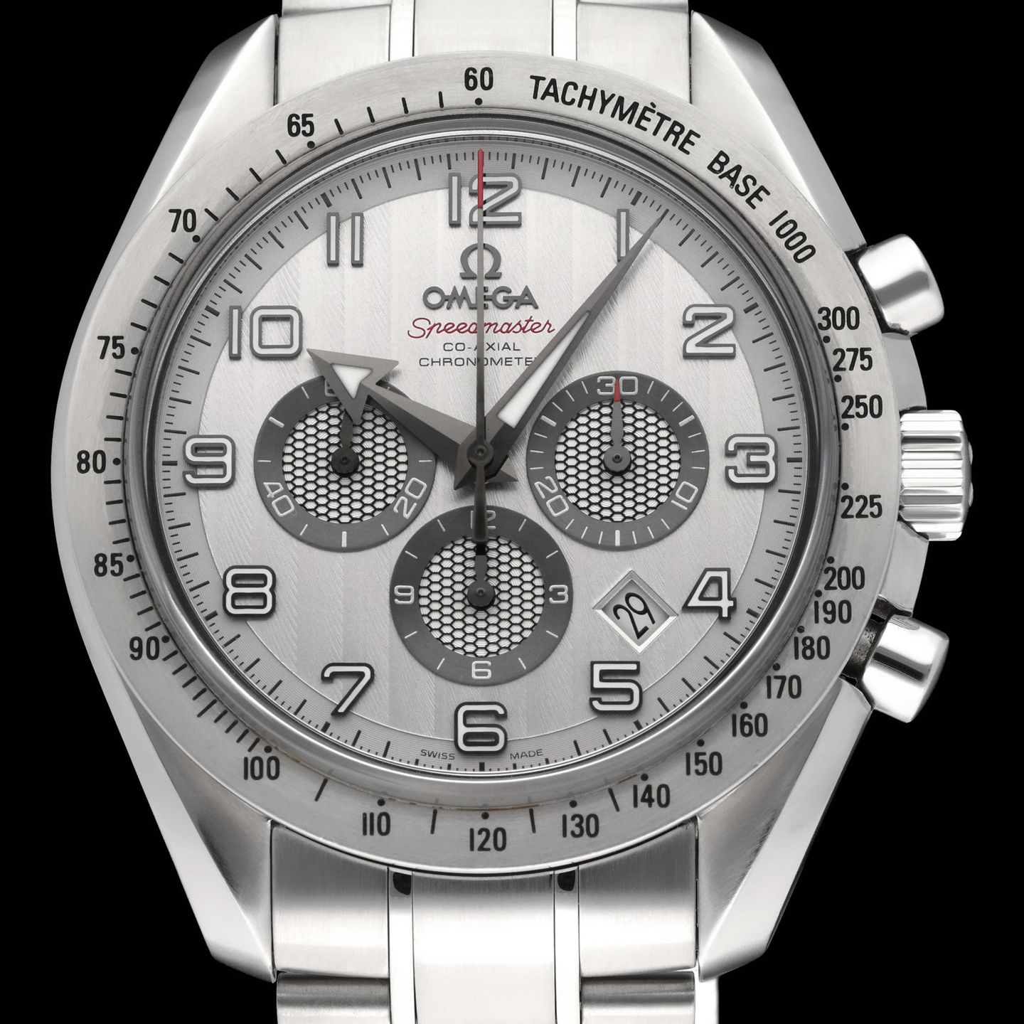 Omega Speedmaster Broad Arrow 321.10.44.50.02.001 (2012) - Silver dial 44 mm Steel case (1/8)