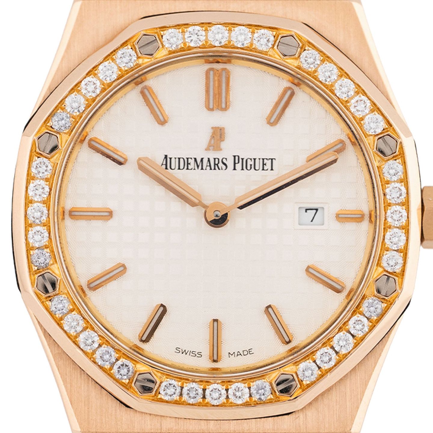 Audemars Piguet Royal Oak 67651OR.ZZ.D010CA.01 (2015) - Silver dial 33 mm Rose Gold case (2/6)