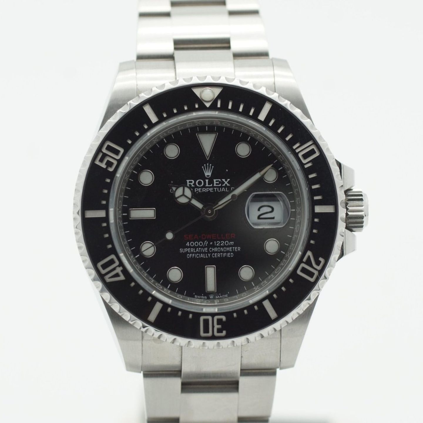 Rolex Sea-Dweller 126600 (2018) - Zwart wijzerplaat 43mm Staal (2/8)