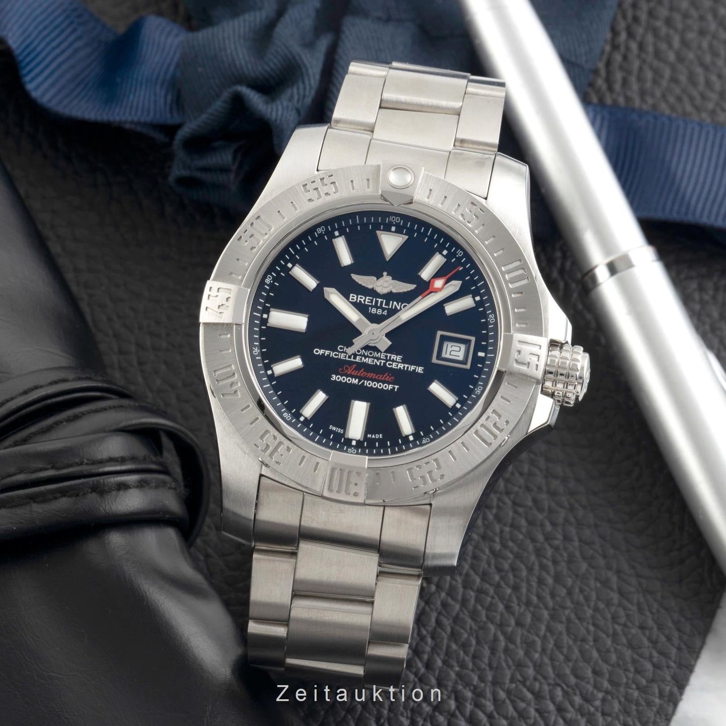 Breitling Avenger II Seawolf A17331101B1A1 (Unknown (random serial)) - Black dial 45 mm Steel case (3/8)