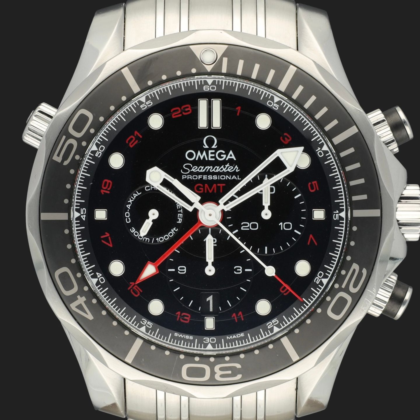 Omega Seamaster Diver 300 M 212.30.44.52.01.001 (2016) - Zwart wijzerplaat 44mm Staal (2/8)