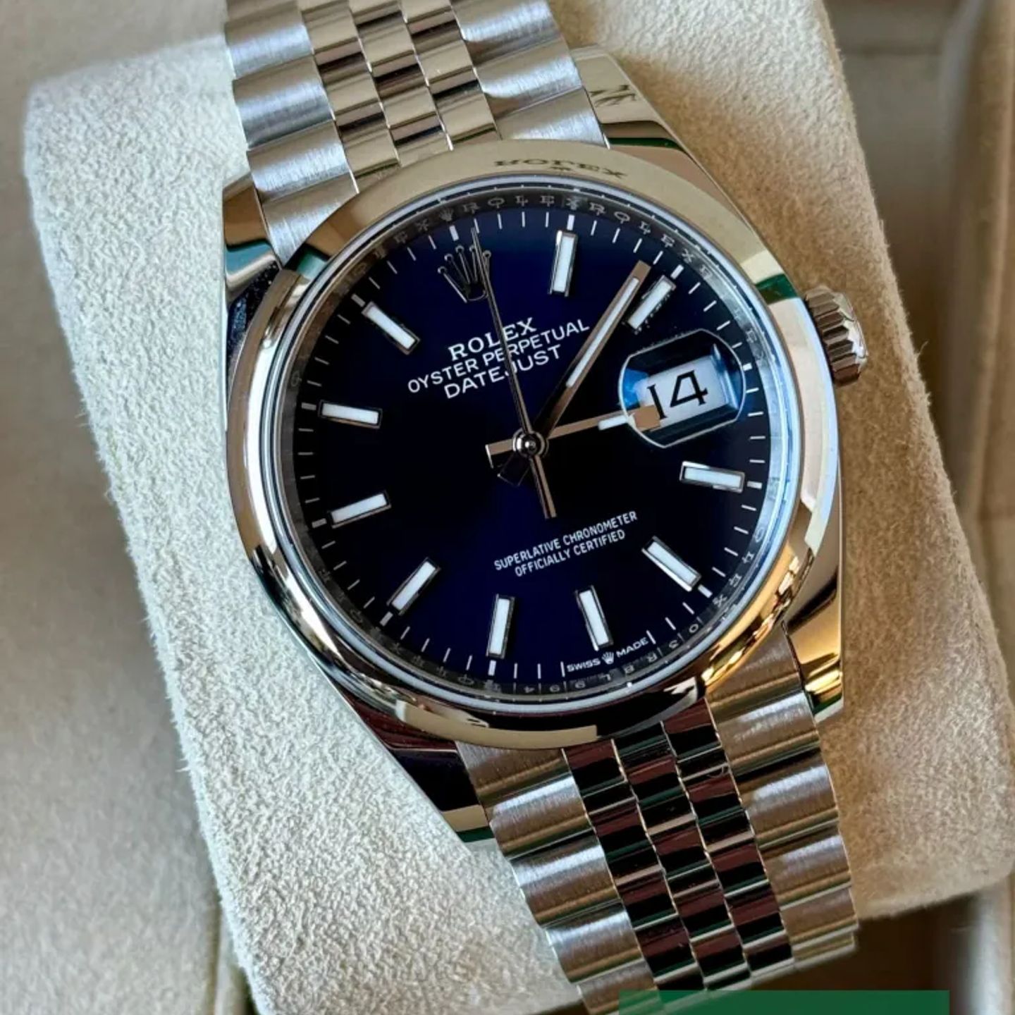Rolex Datejust 36 126200 (2025) - Blauw wijzerplaat 36mm Staal (1/7)