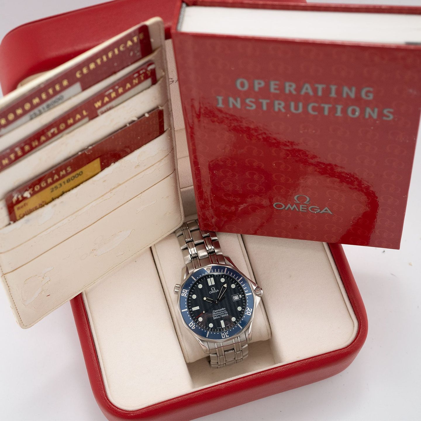 Omega Seamaster Diver 300 M 2531.80.00 (2004) - Blauw wijzerplaat 41mm Staal (8/8)