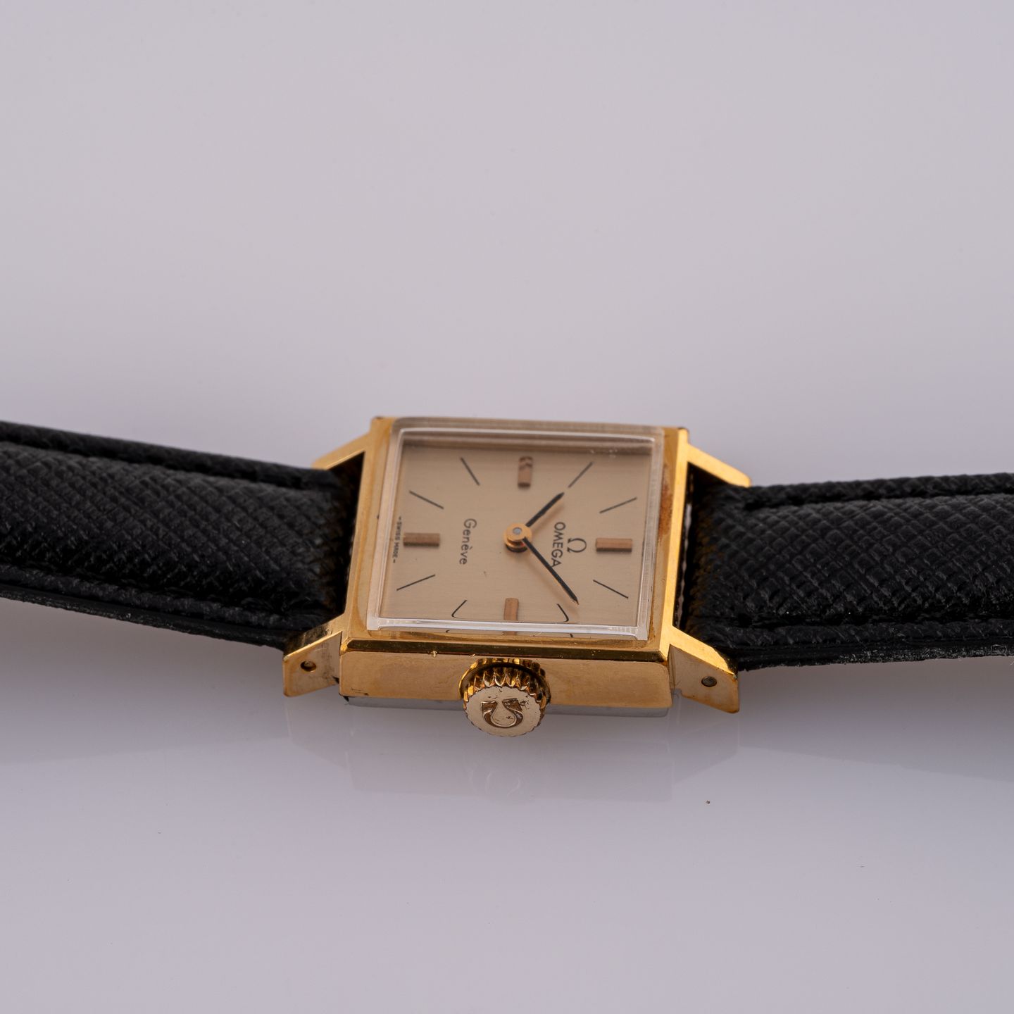 Omega Genève 511.0321 (1971) - Champagne dial 18 mm Gold/Steel case (8/8)