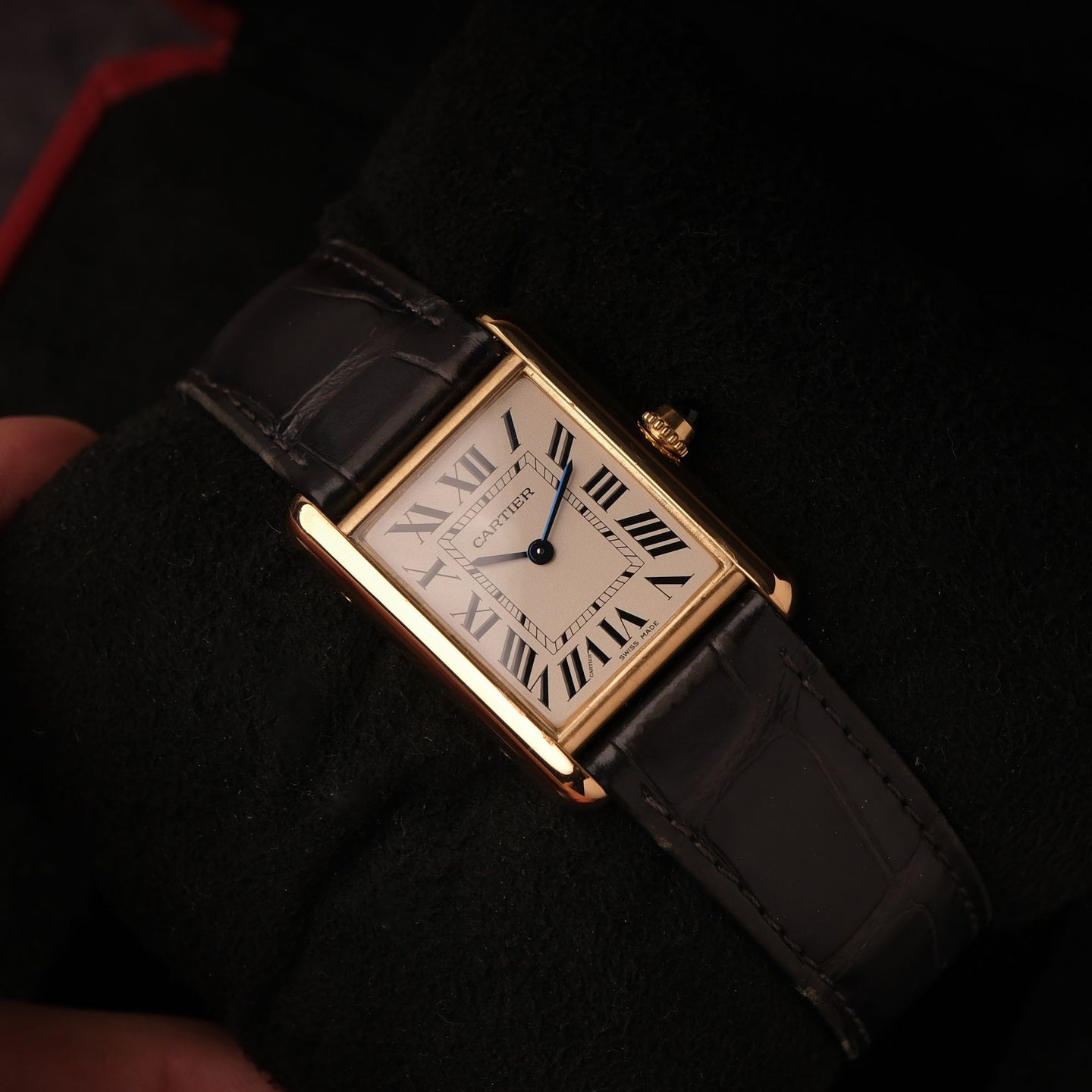 Cartier Tank Louis Cartier WGTA0067 (1917) - White dial 34 mm Yellow Gold case (3/7)