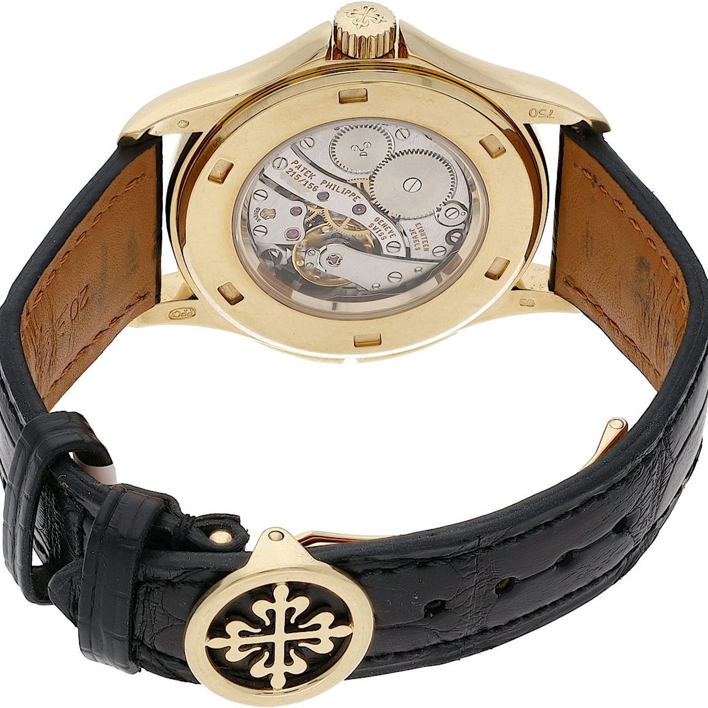 Patek Philippe Golden Ellipse 5738/1R-001 (2007) - Black dial 35 mm Rose Gold case (5/5)