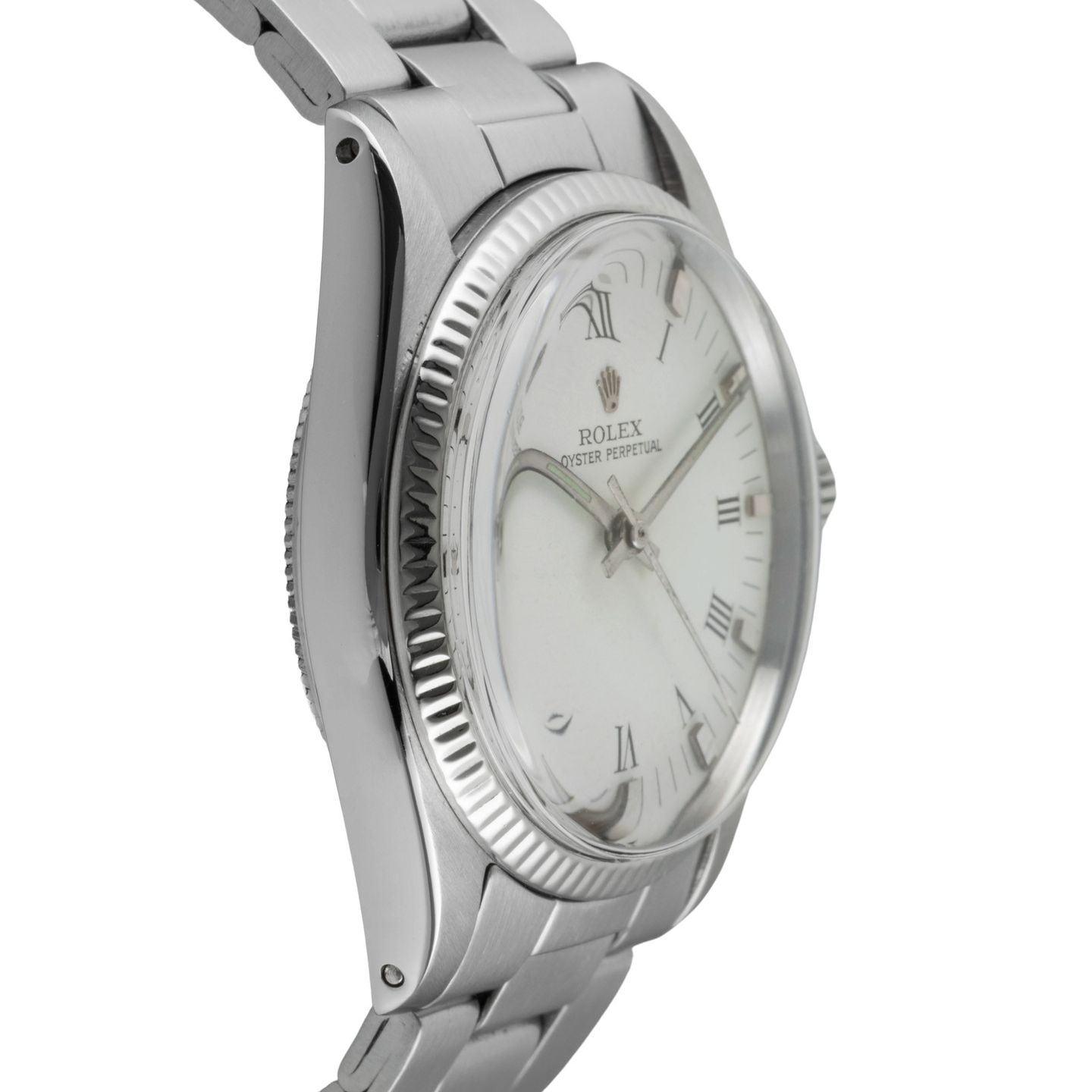 Rolex Oyster Perpetual 6551 (1969) - Wit wijzerplaat 31mm Staal (7/8)