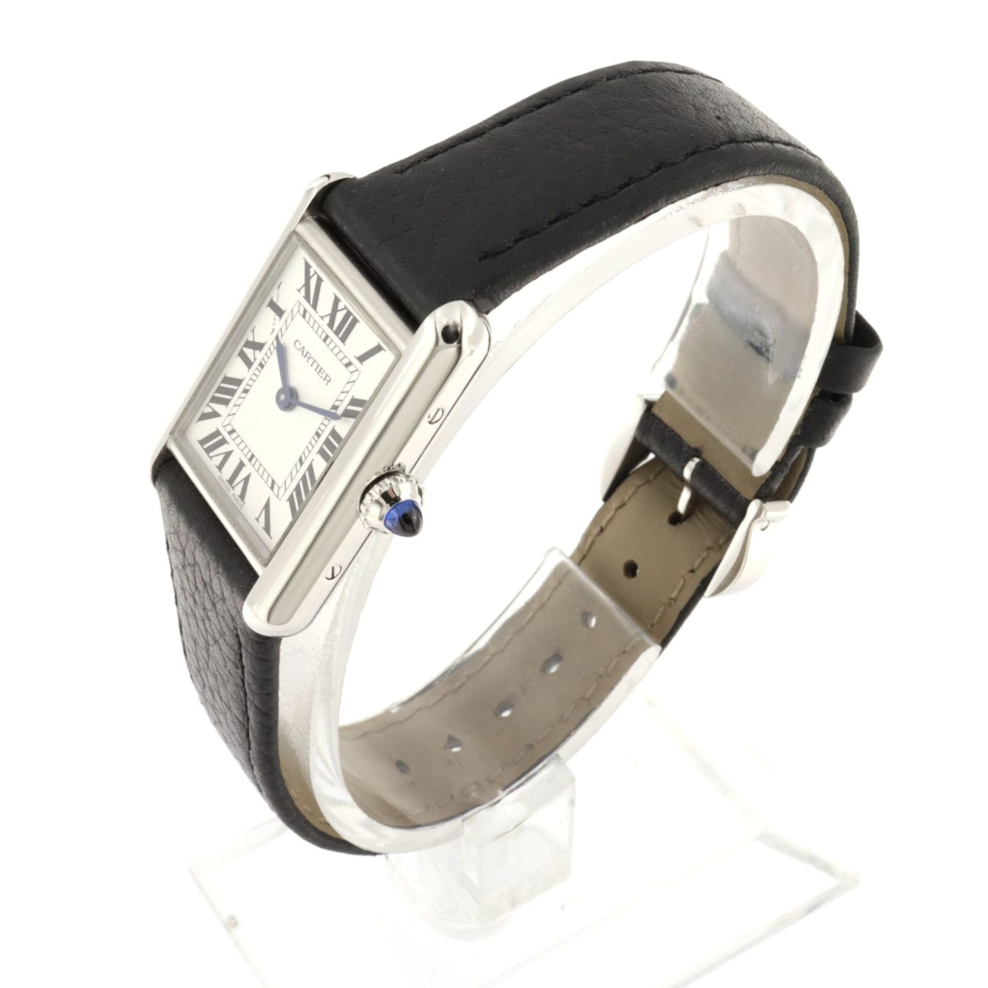 Cartier Tank WSTA0042 (2021) - White dial 30 mm Steel case (3/5)