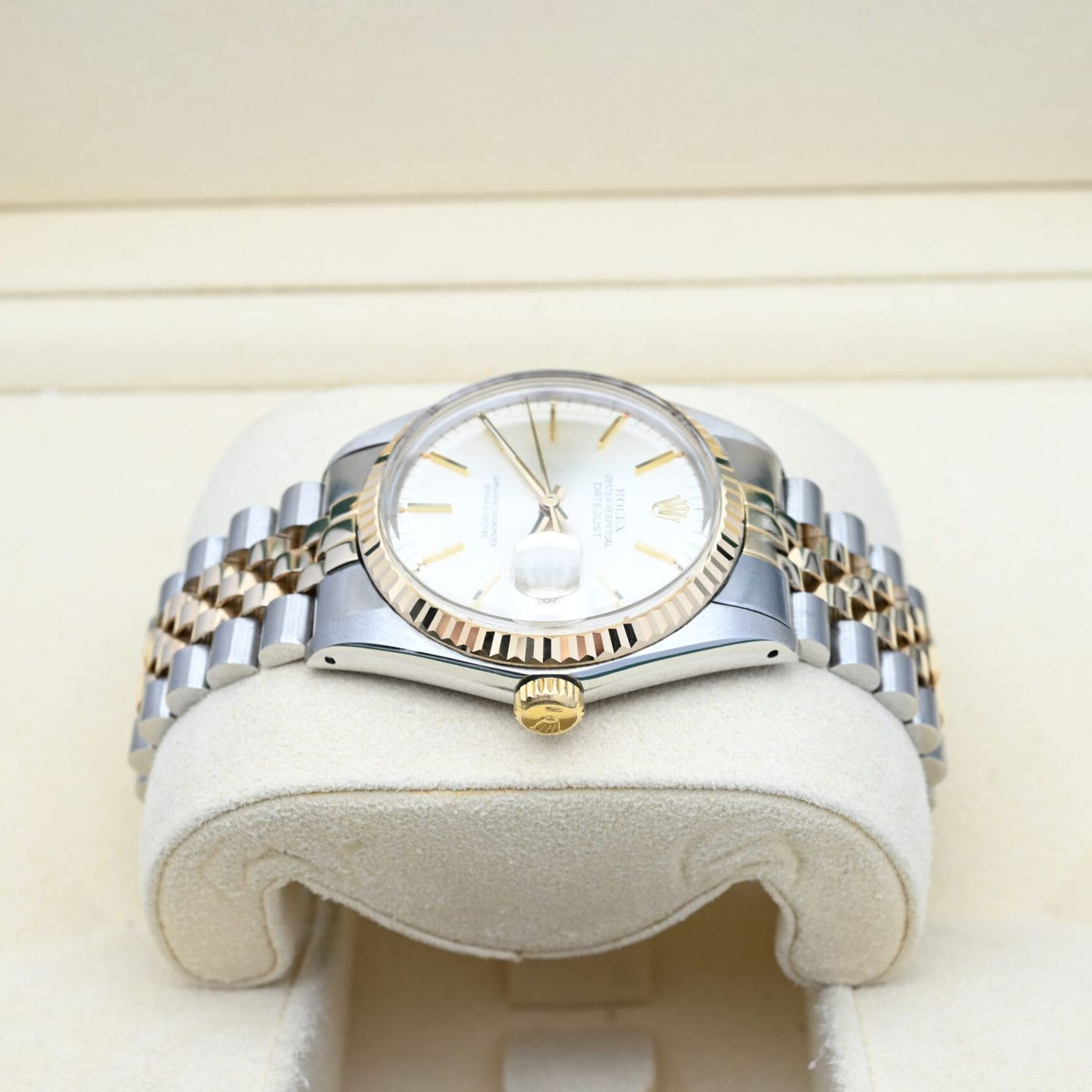 Rolex Datejust 36 16013 (1985) - Silver dial 36 mm Gold/Steel case (3/6)