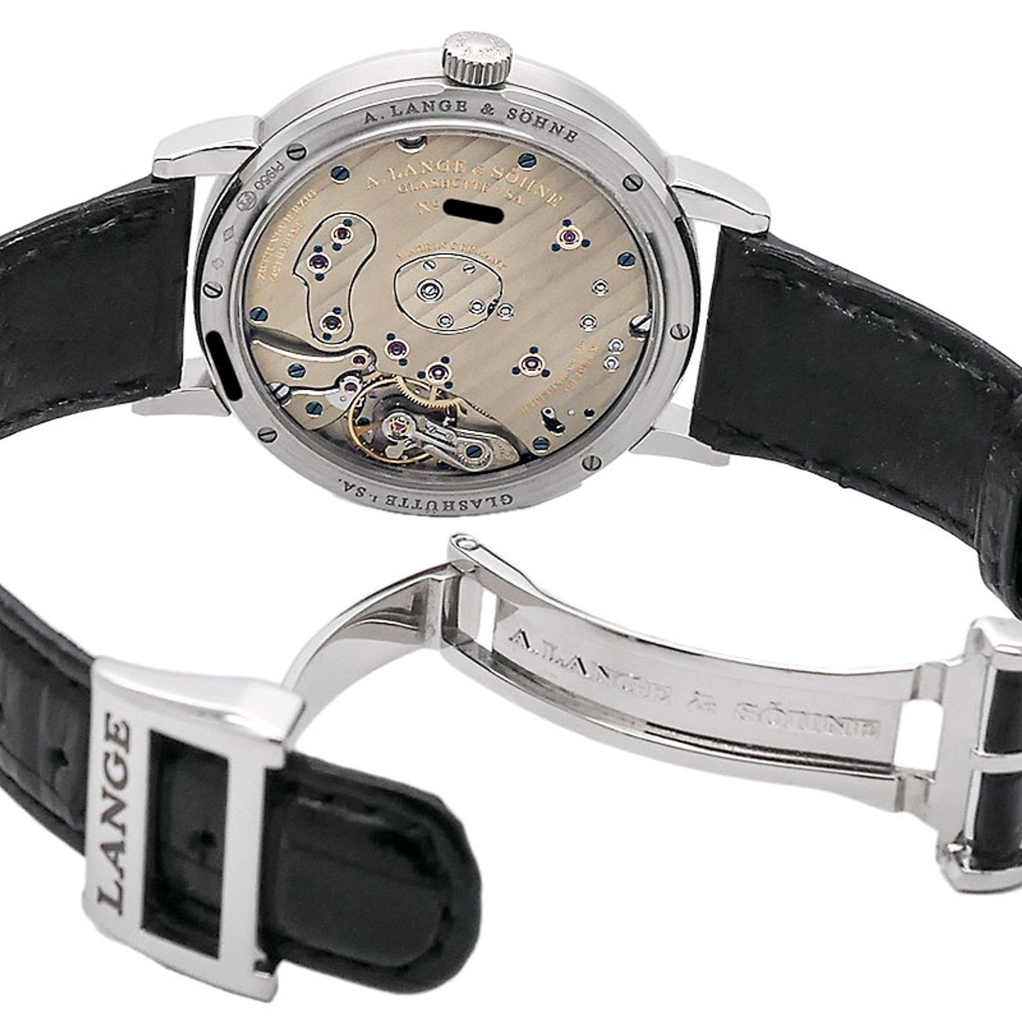 A. Lange & Söhne Grand Lange 1 117.025 (2019) - Zilver wijzerplaat 41mm Platina (5/6)