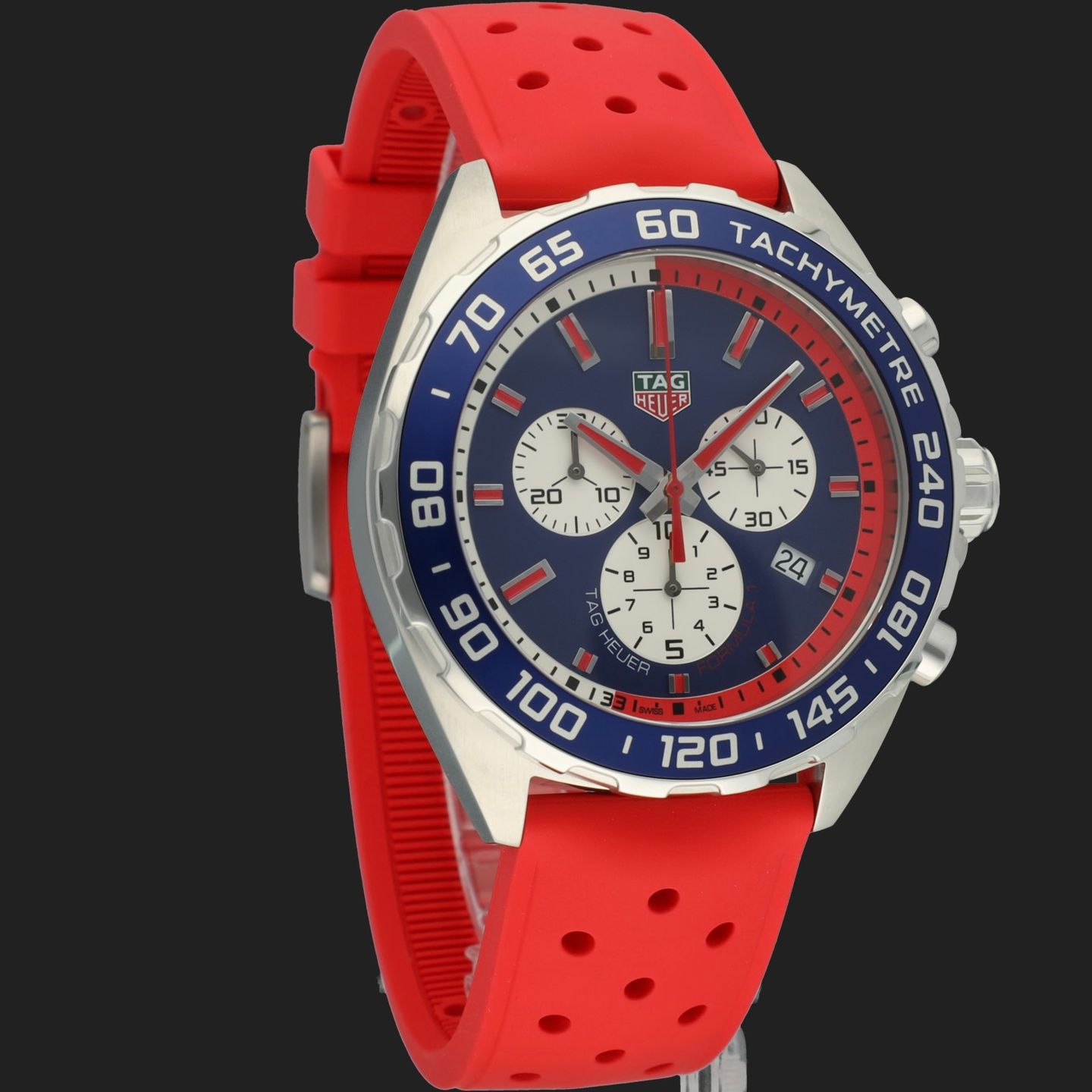 TAG Heuer Formula 1 Quartz CAZ101G.FT8030 (2017) - Blauw wijzerplaat 43mm Staal (4/8)
