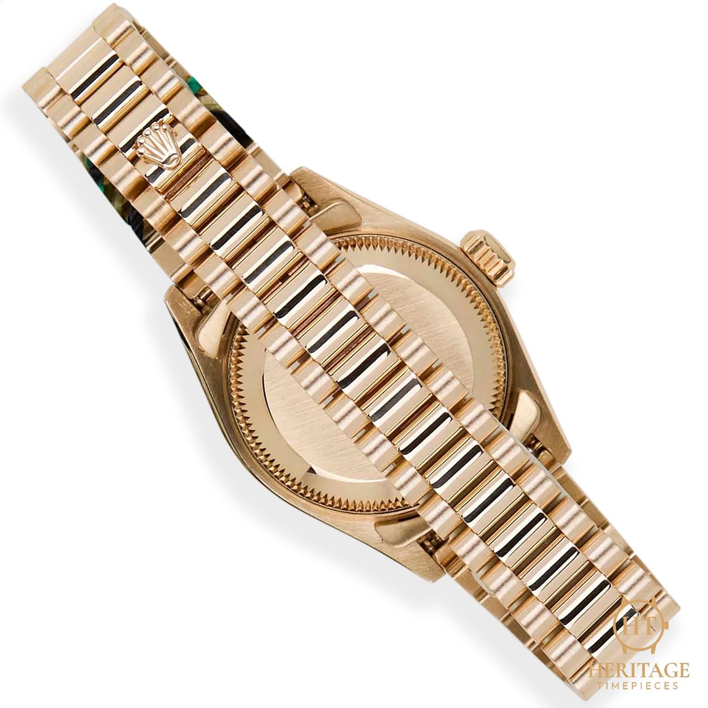 Rolex Lady-Datejust 69178 (Unknown (random serial)) - Champagne dial 26 mm Yellow Gold case (3/8)