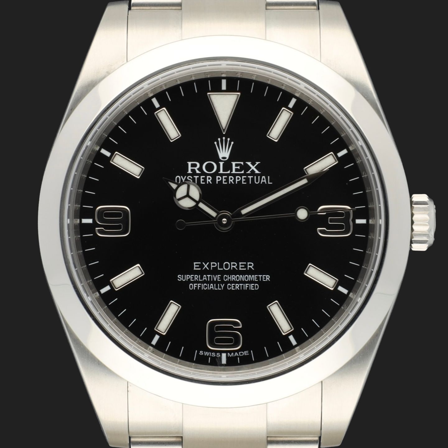 Rolex Explorer 214270 (2011) - Black dial 39 mm Steel case (2/8)