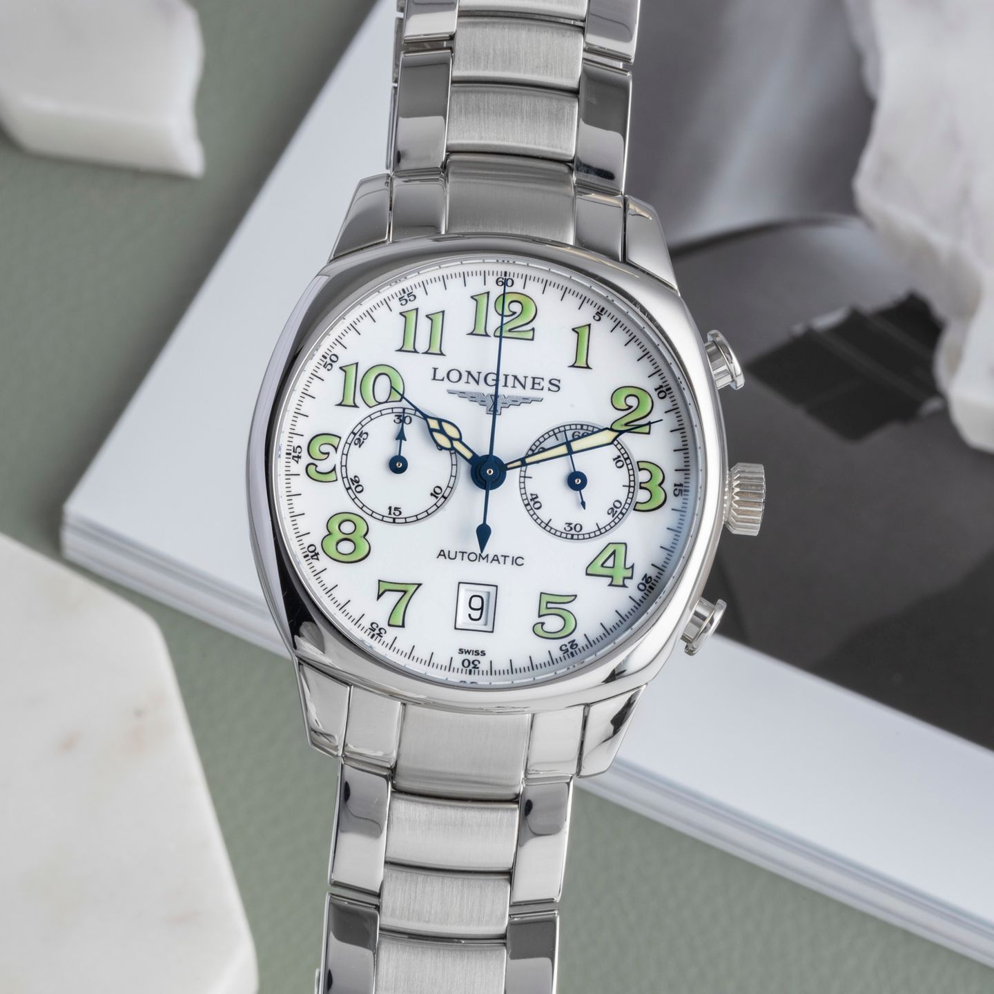 Longines Spirit L2.705.4.23.4 (2007) - Wit wijzerplaat 41mm Staal (3/8)