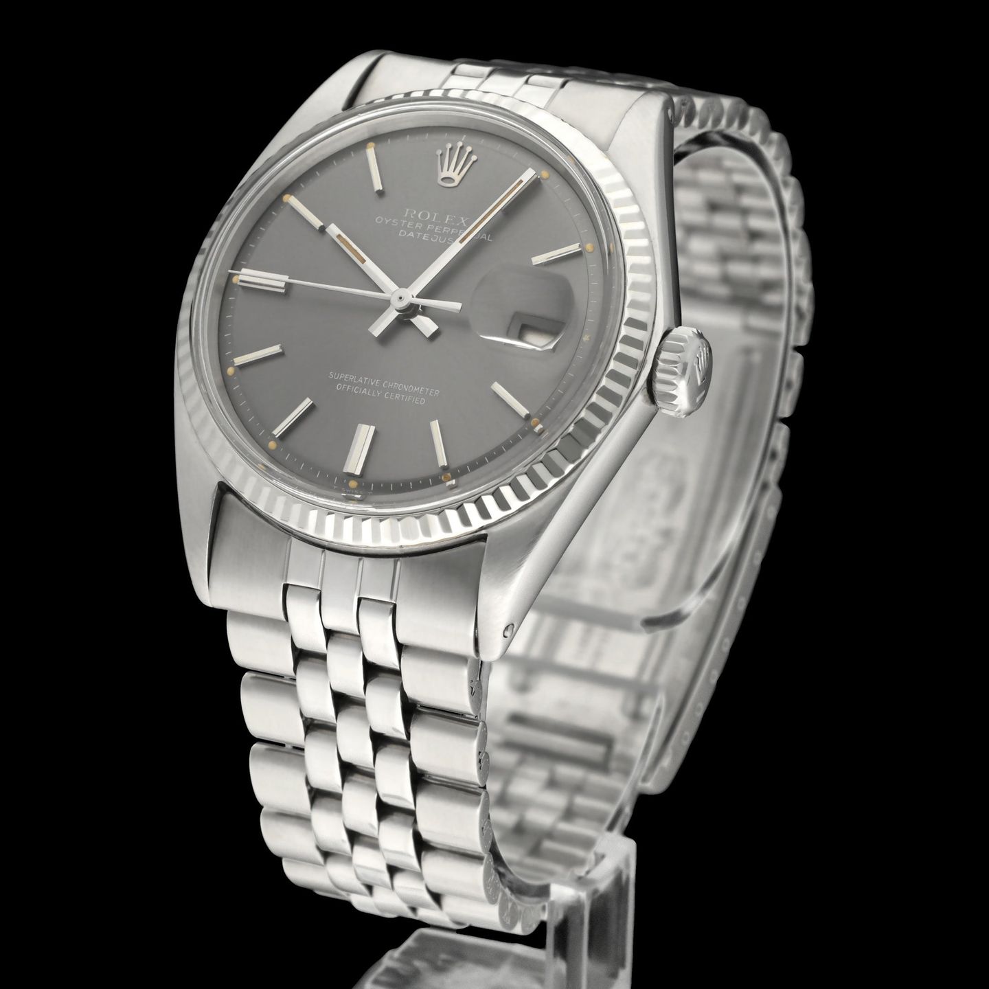Rolex Datejust 1601 (1971) - Grey dial 36 mm Steel case (2/7)