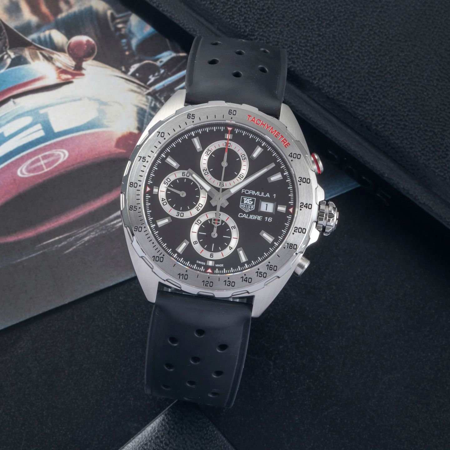 TAG Heuer Carrera Calibre HEUER 01 CAR201AA.BA0714 (Unknown (random serial)) - White dial 43 mm Steel case (1/8)