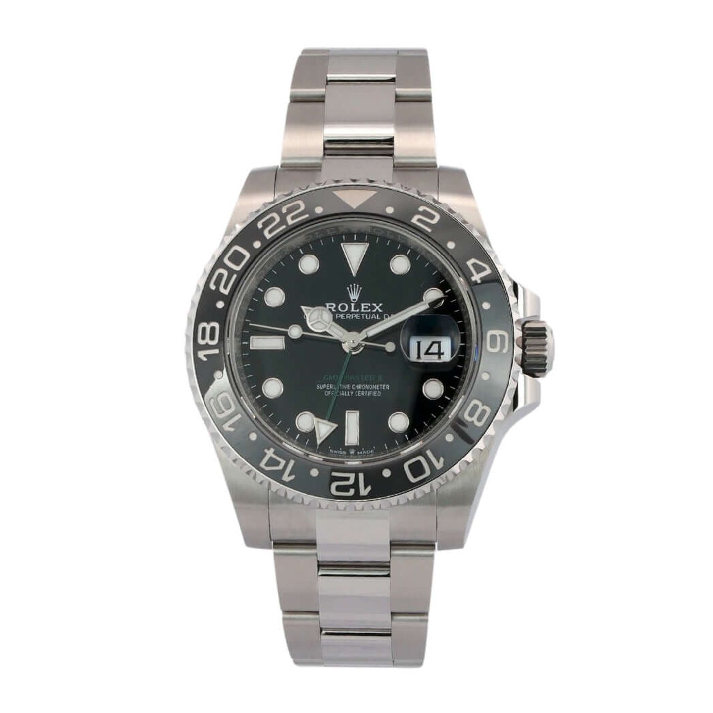 Rolex GMT-Master II 126710GRNR (2024) - Zwart wijzerplaat 40mm Staal (1/7)