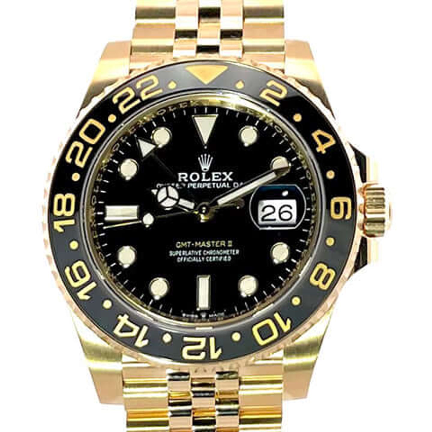 Rolex GMT-Master II 126718GRNR (2024) - Black dial 40 mm Yellow Gold case (1/8)