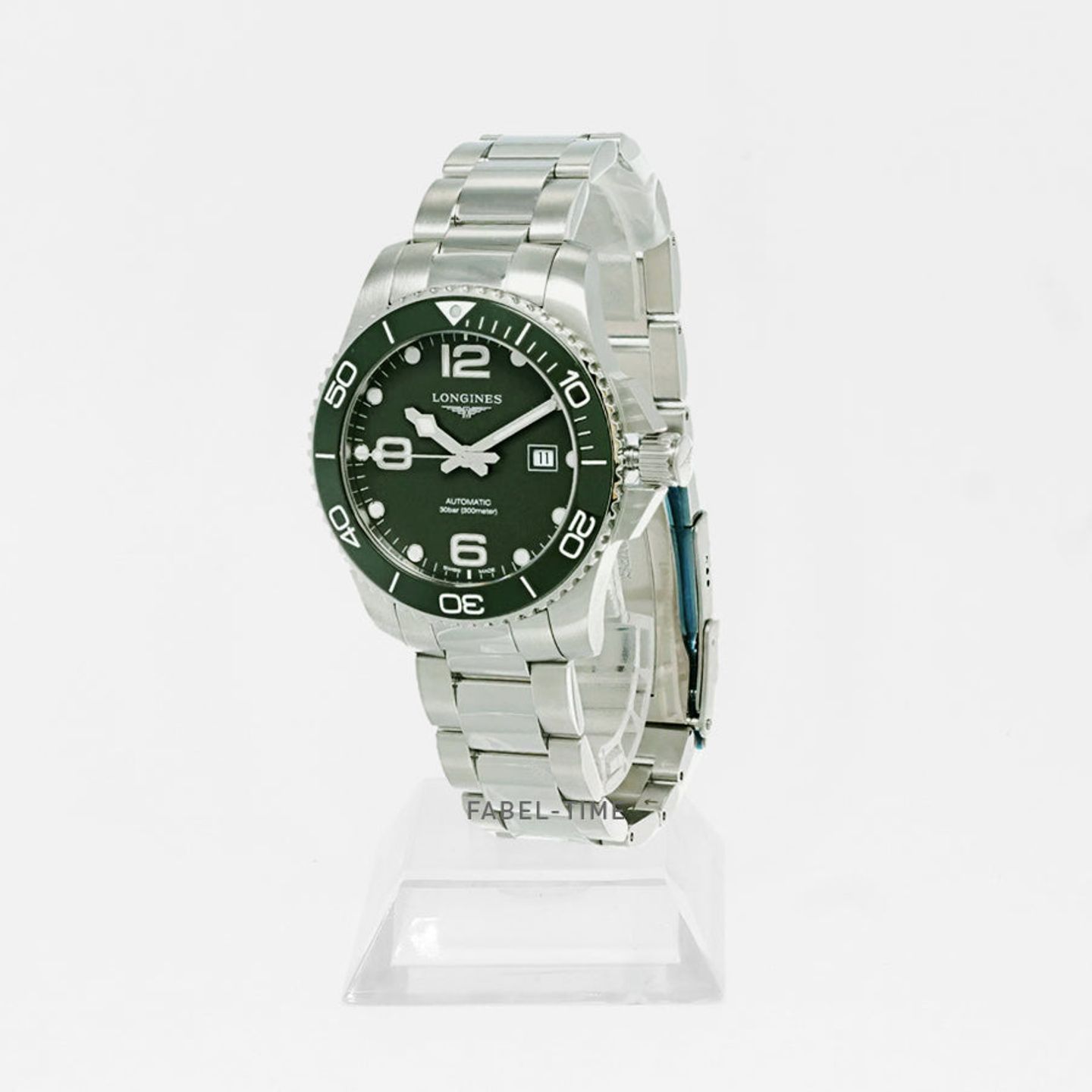 Longines HydroConquest L3.782.4.06.6 (2025) - Groen wijzerplaat 43mm Staal (1/1)
