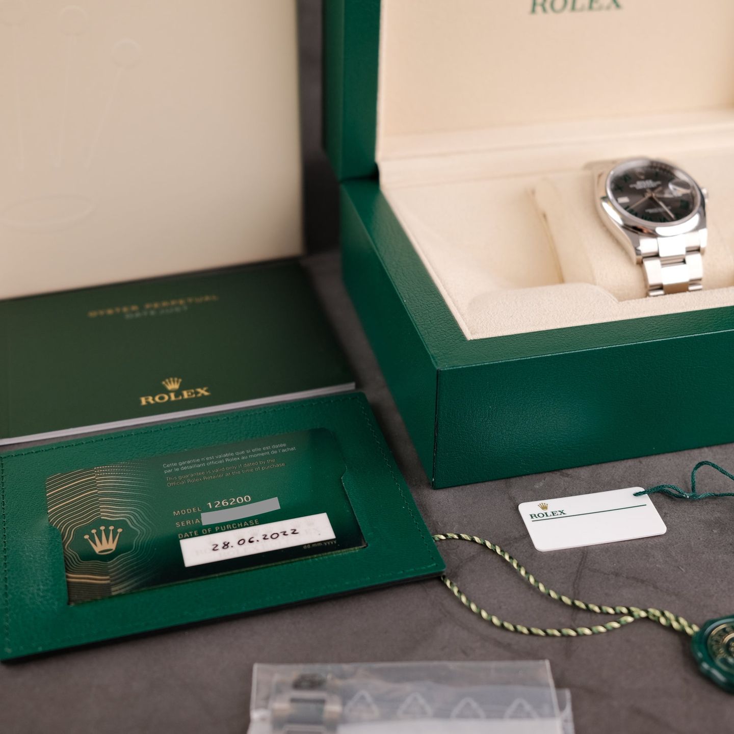 Rolex Datejust 36 126200 (2022) - Grey dial 36 mm Steel case (3/3)