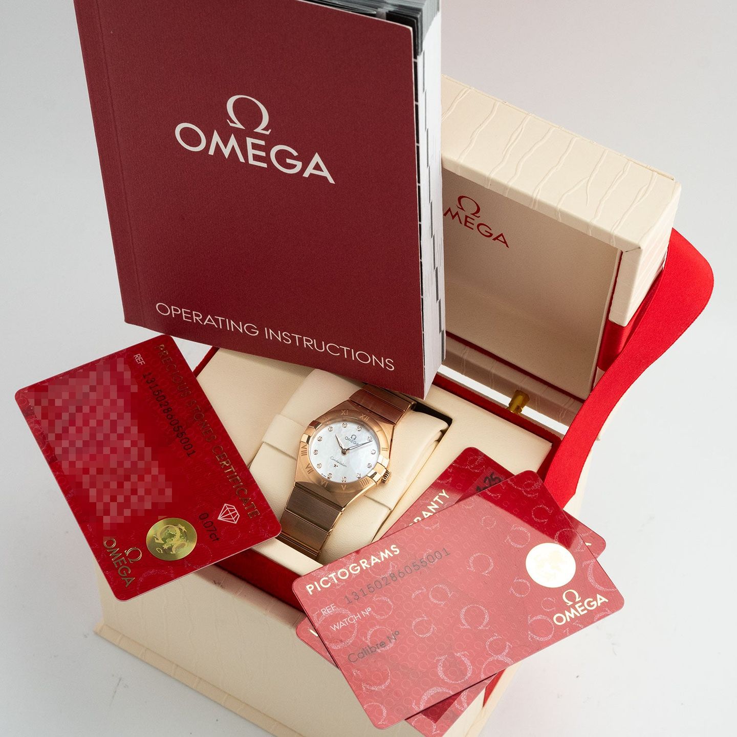 Omega Constellation Quartz 131.50.28.60.55.001 (2025) - Pearl dial 28 mm Rose Gold case (7/7)