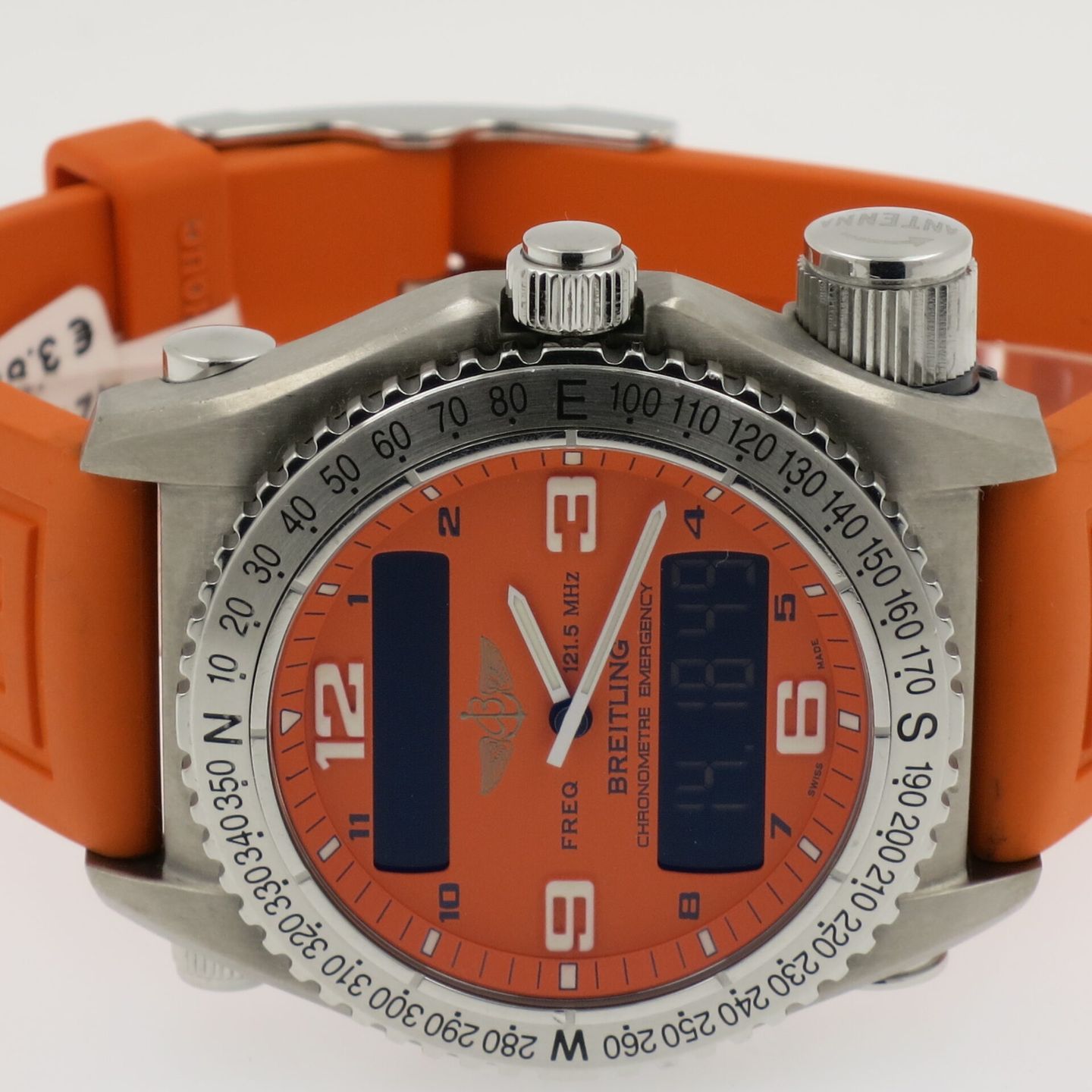 Breitling Emergency E76321 (2011) - Oranje wijzerplaat 43mm Titanium (2/4)