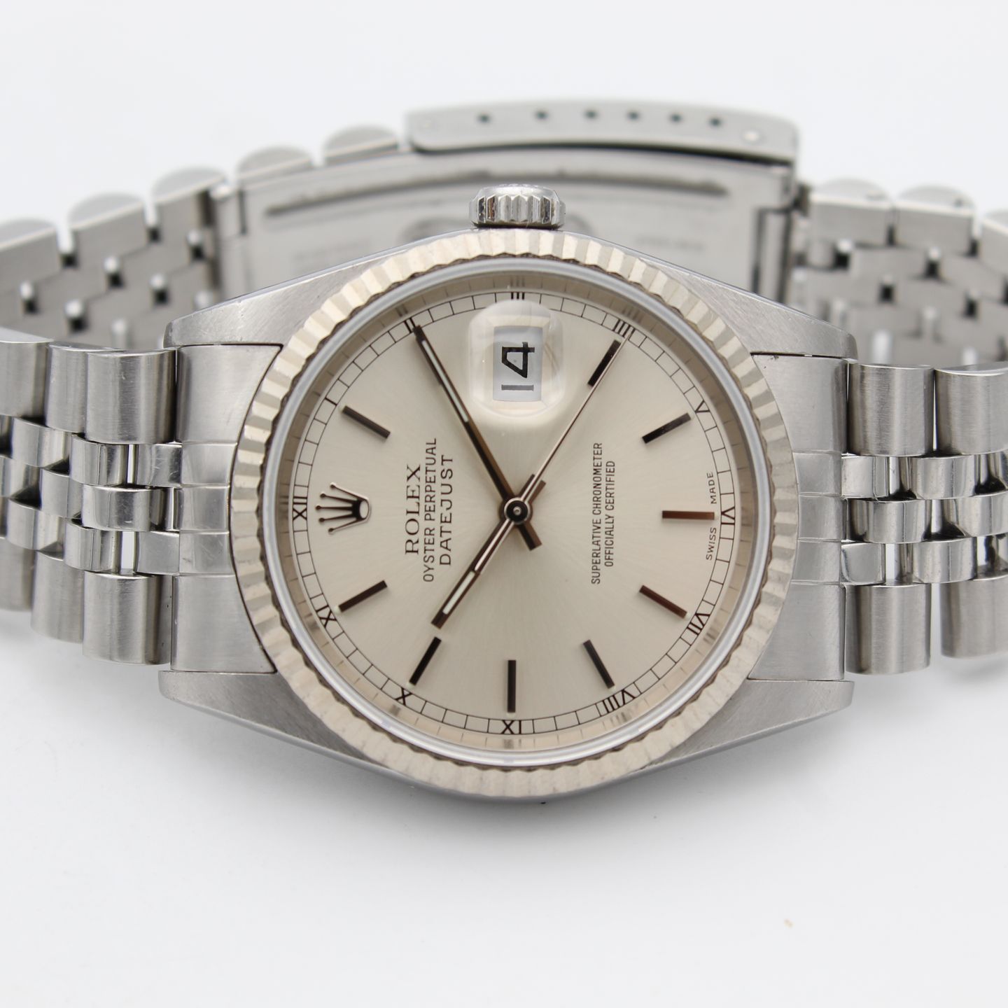 Rolex Datejust 36 16234 (2000) - Zilver wijzerplaat 36mm Staal (4/8)