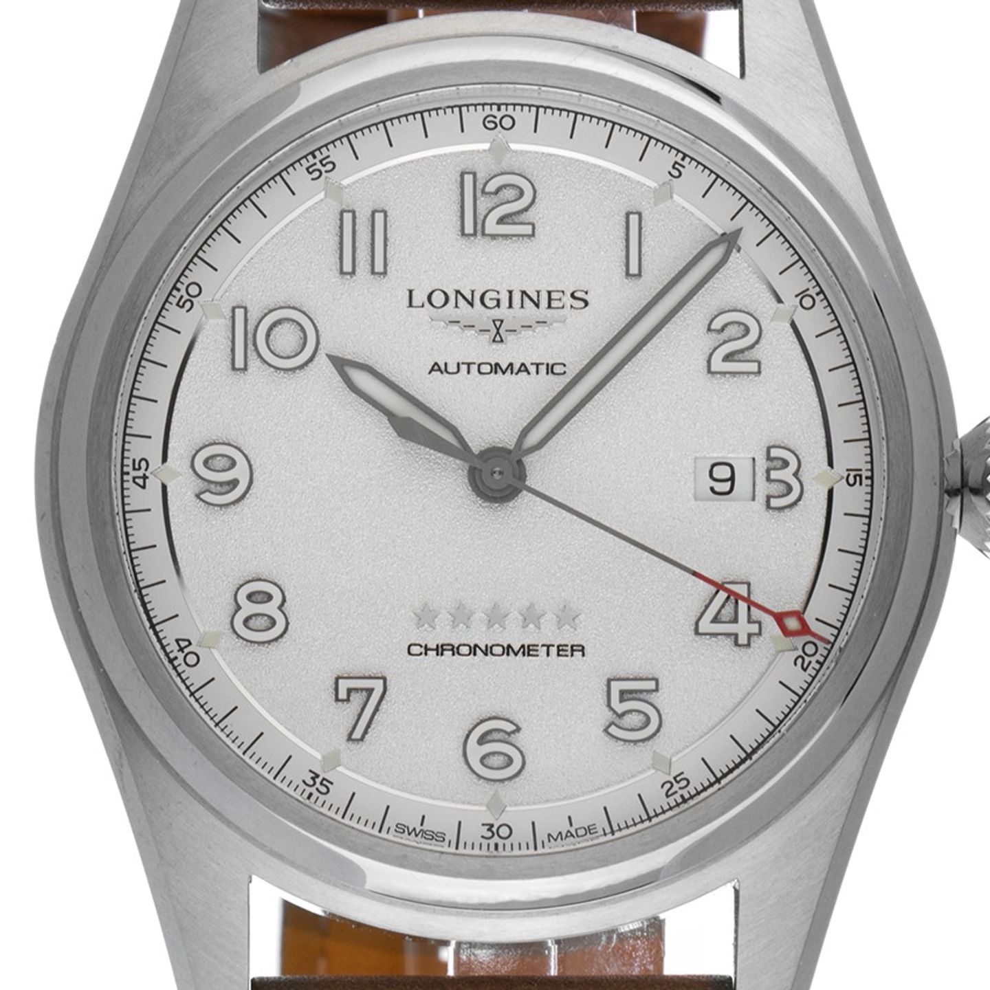 Longines Spirit L3.811.4.73.2 (2025) - Zilver wijzerplaat 42mm Staal (1/6)