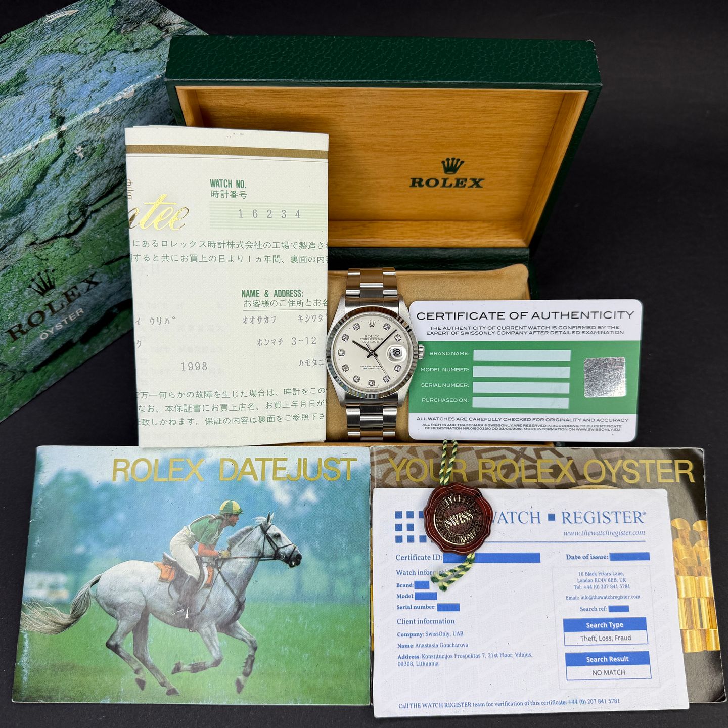 Rolex Datejust 36 16234 (1996) - 36 mm Steel case (3/8)