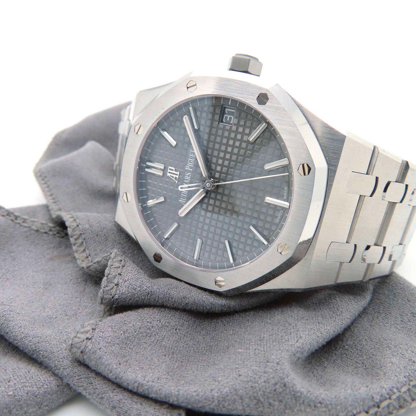 Audemars Piguet Royal Oak 15500ST.OO.1220ST.02 (2022) - Grijs wijzerplaat 41mm Staal (4/8)