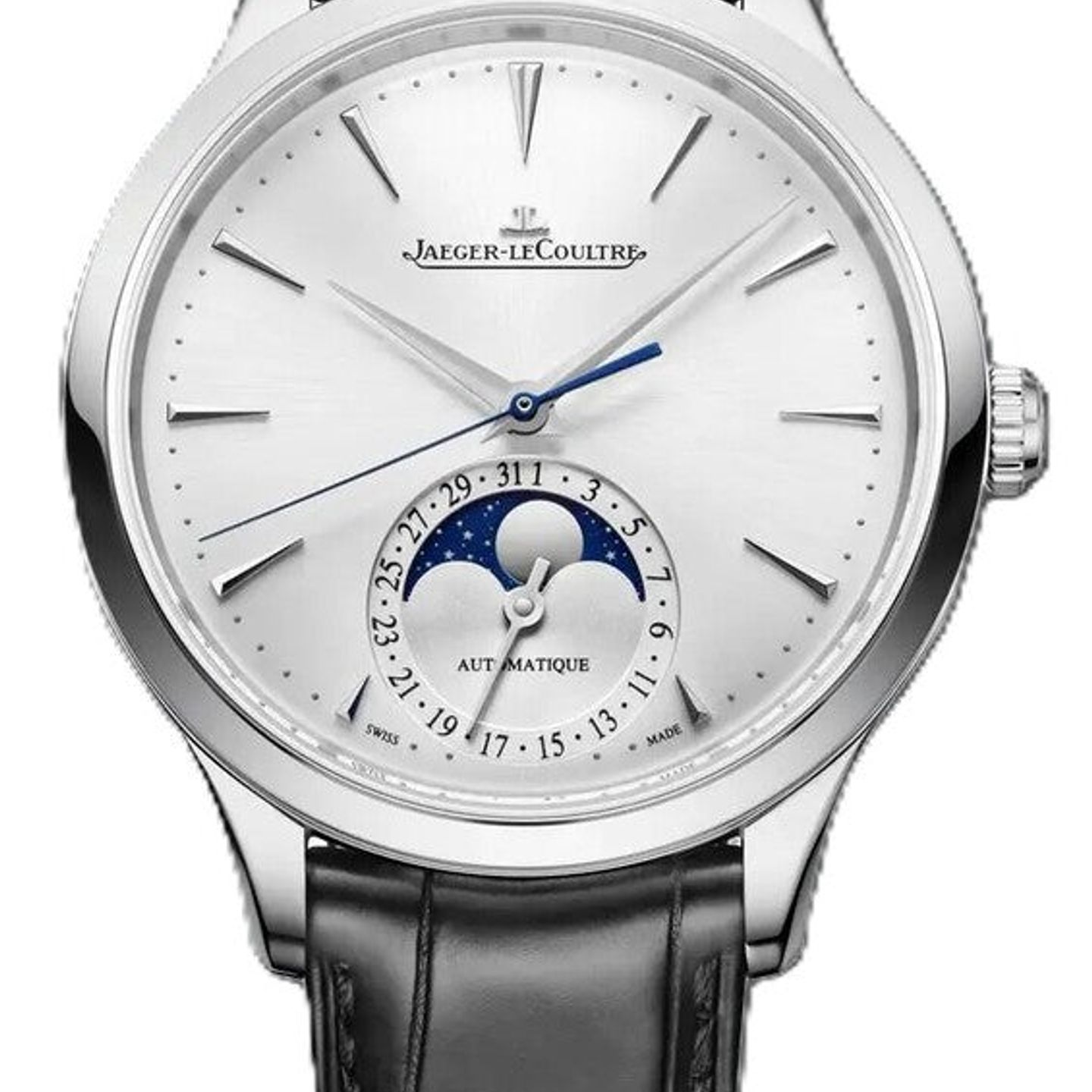Jaeger-LeCoultre Master Ultra Thin Moon Q1248421 (2026) - Grijs wijzerplaat 36mm Staal (1/1)