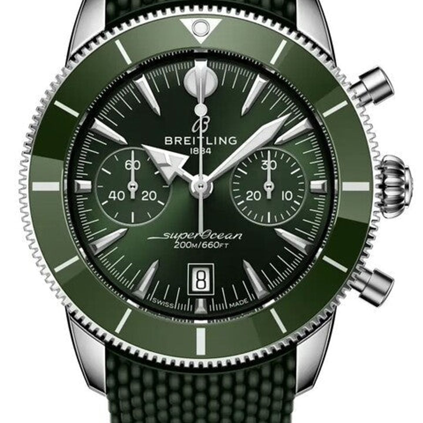 Breitling Superocean Heritage 42 AB3112361L1S1 (2026) - Green dial 44 mm Steel case (1/1)