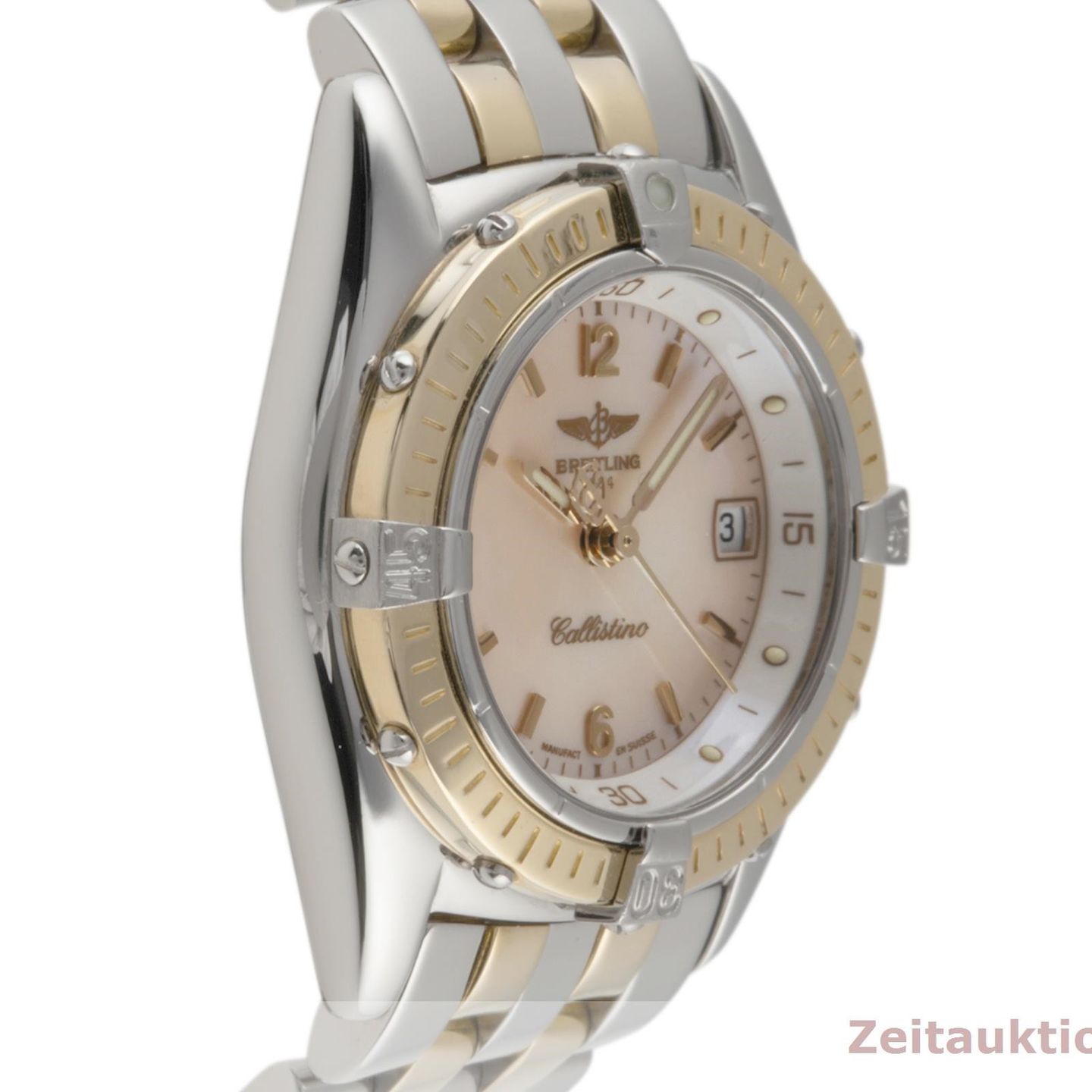 Breitling Callistino D52045.1 (1998) - Silver dial 28 mm Steel case (7/8)