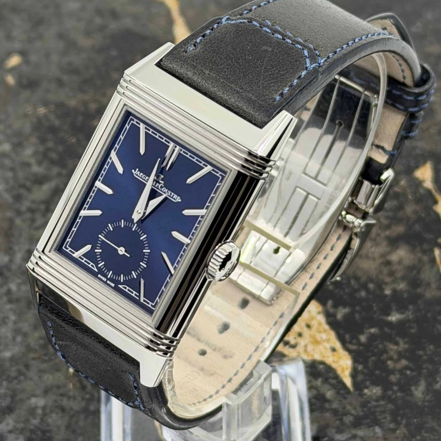 Jaeger-LeCoultre Reverso Q3978480 (2019) - Blue dial 27 mm Steel case (4/8)