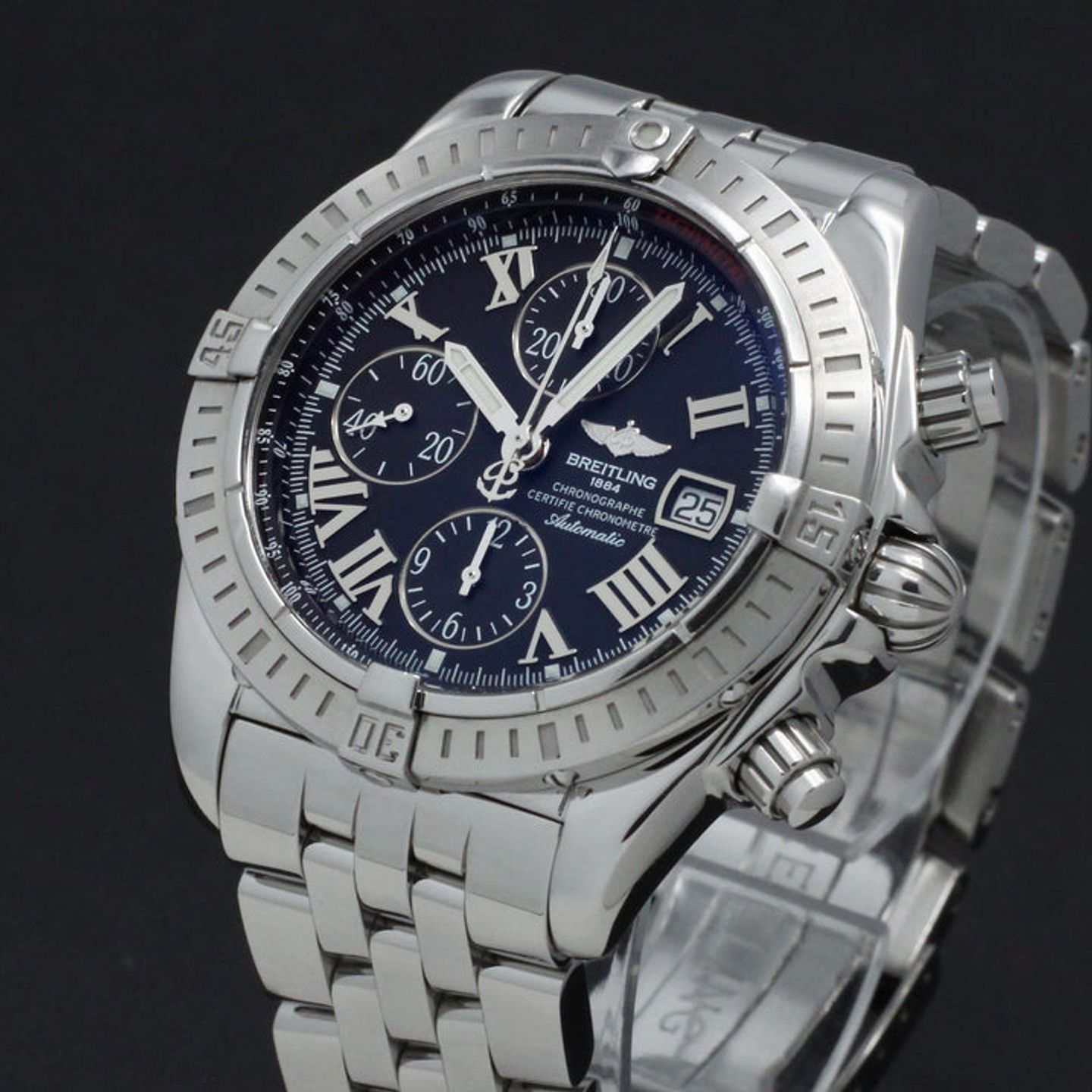 Breitling Crosswind Racing A13355 (2010) - Zwart wijzerplaat 43mm Staal (7/7)