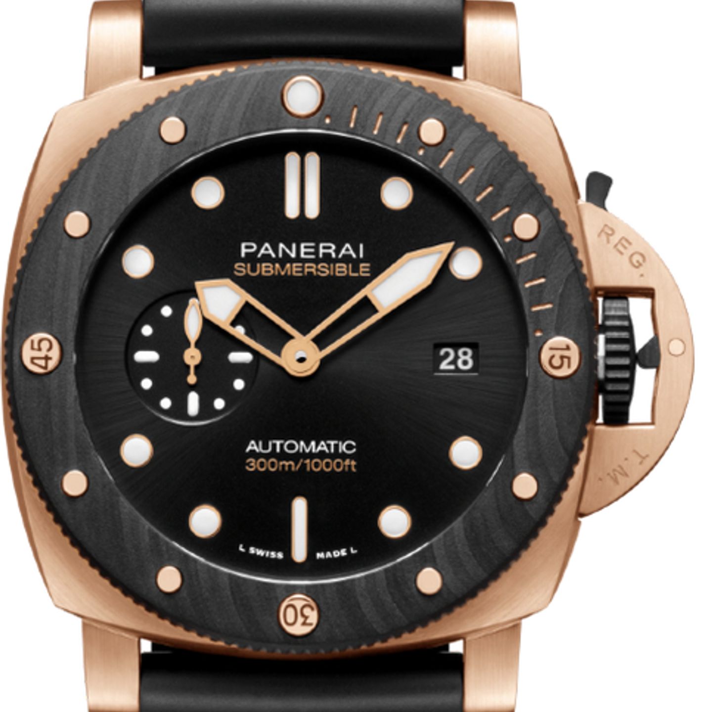 Panerai Luminor Submersible PAM02070 (2025) - Black dial 44 mm Red Gold case (1/1)