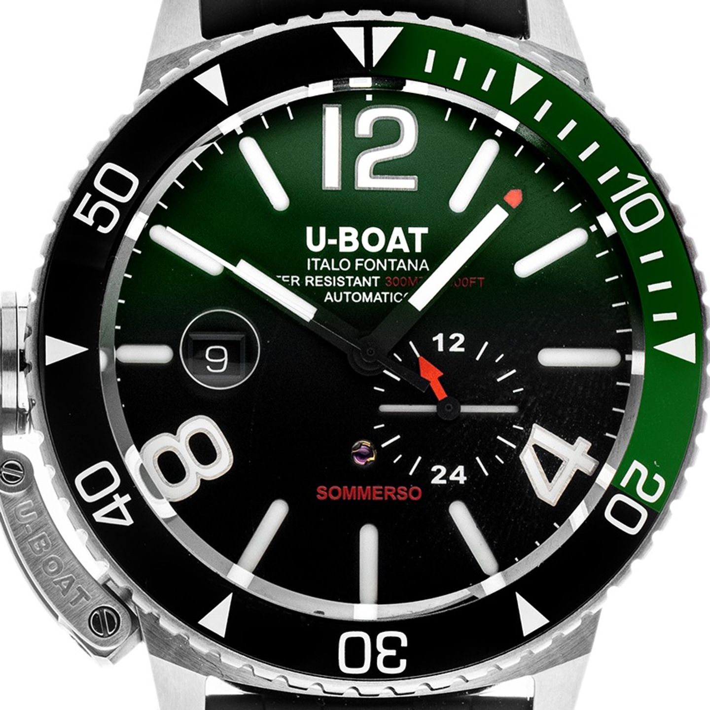 U-Boat Sommerso 9520 (Unknown (random serial)) - Green dial 47 mm Steel case (1/7)